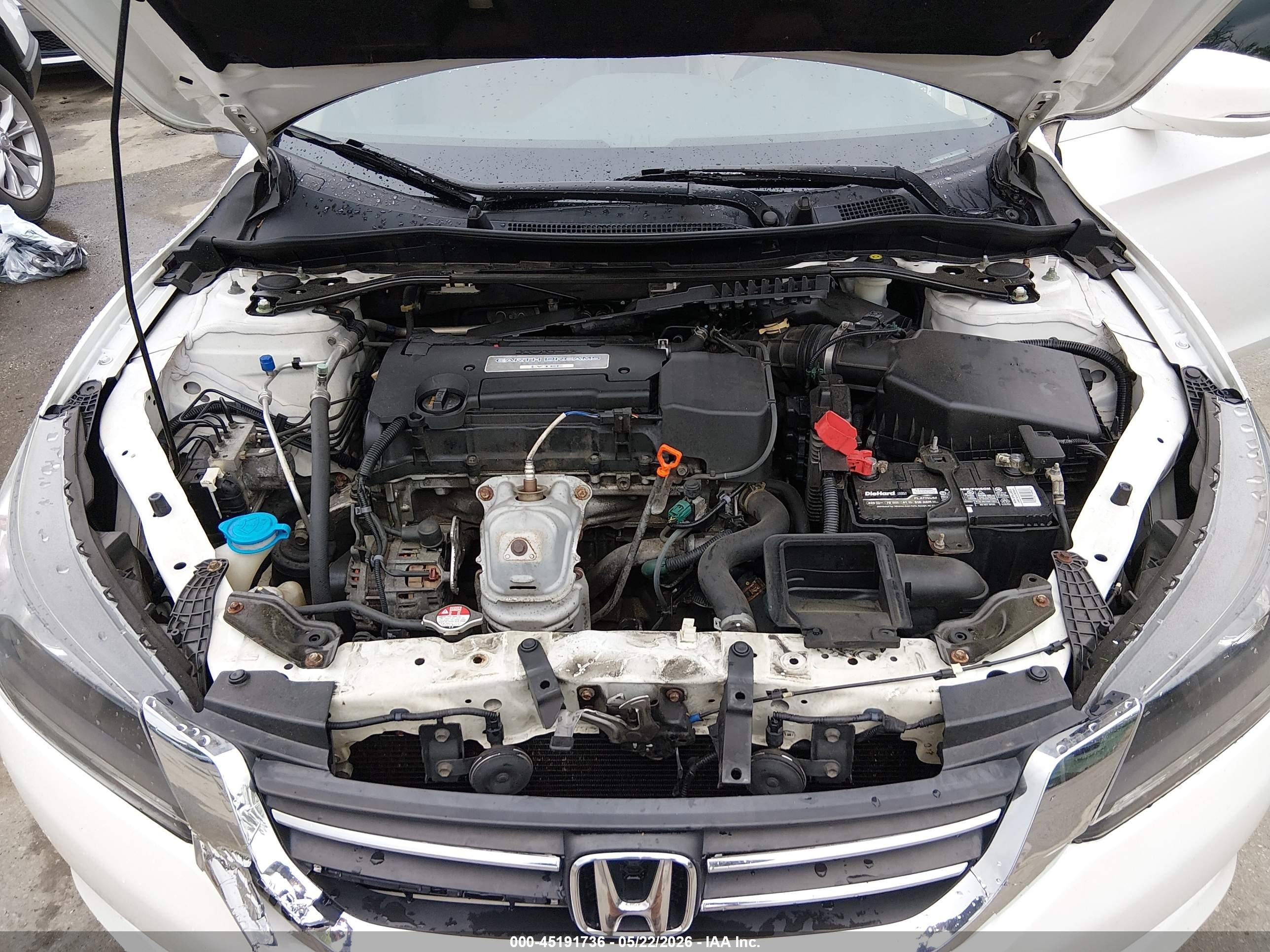 2014 Honda Accord Ex-l White vin: 1HGCR2F83EA308102
