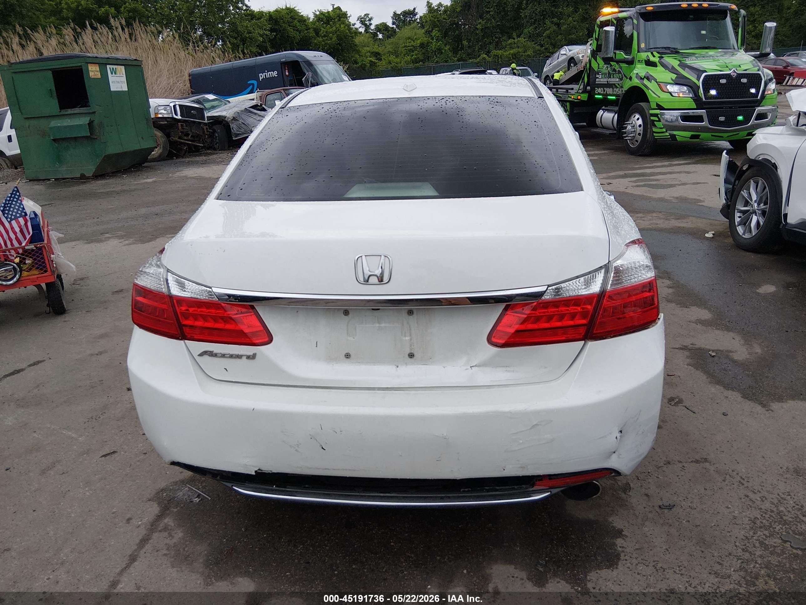 2014 Honda Accord Ex-l White vin: 1HGCR2F83EA308102
