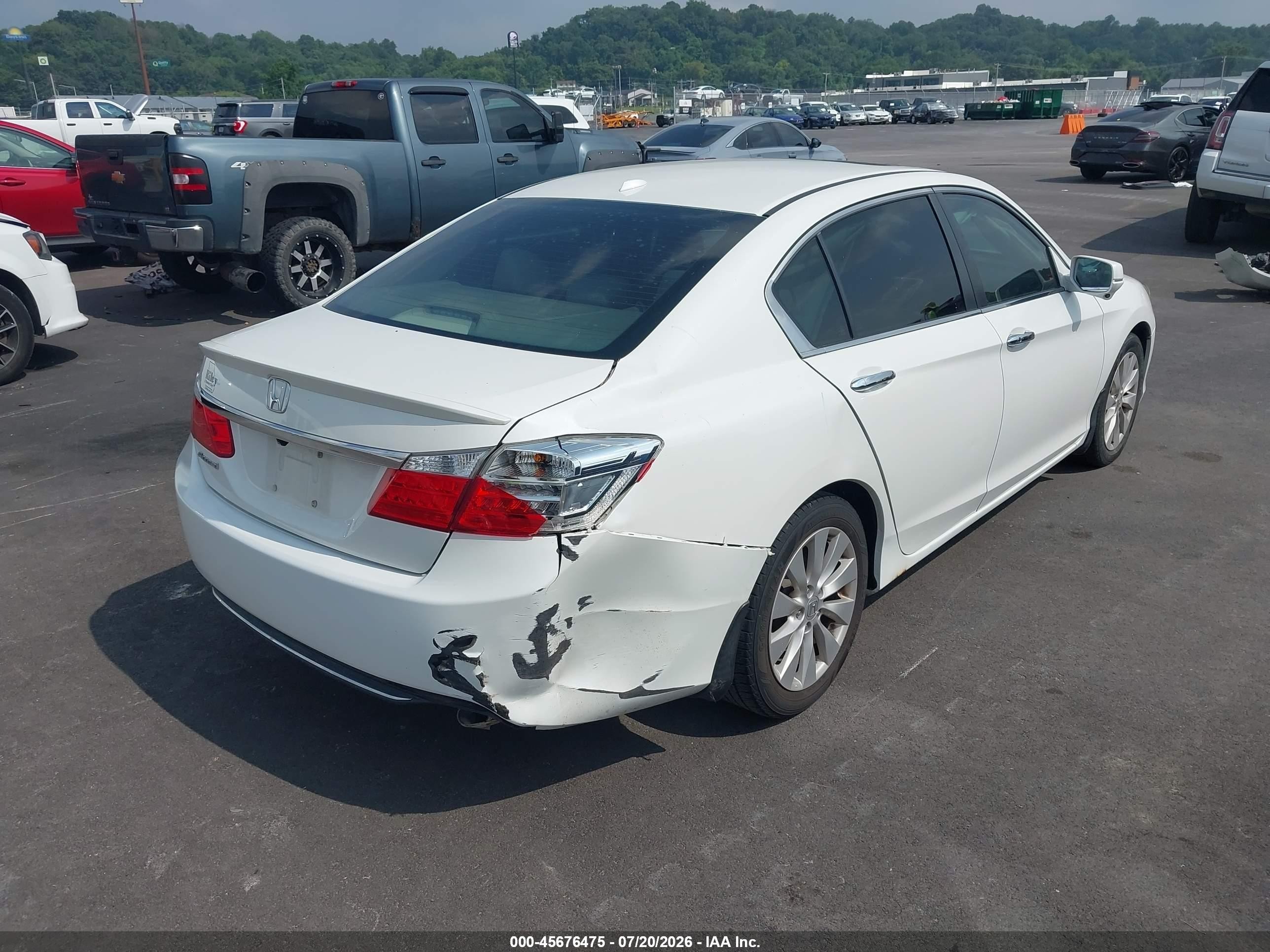 2015 Honda Accord Ex-l Белый vin: 1HGCR2F83FA004835