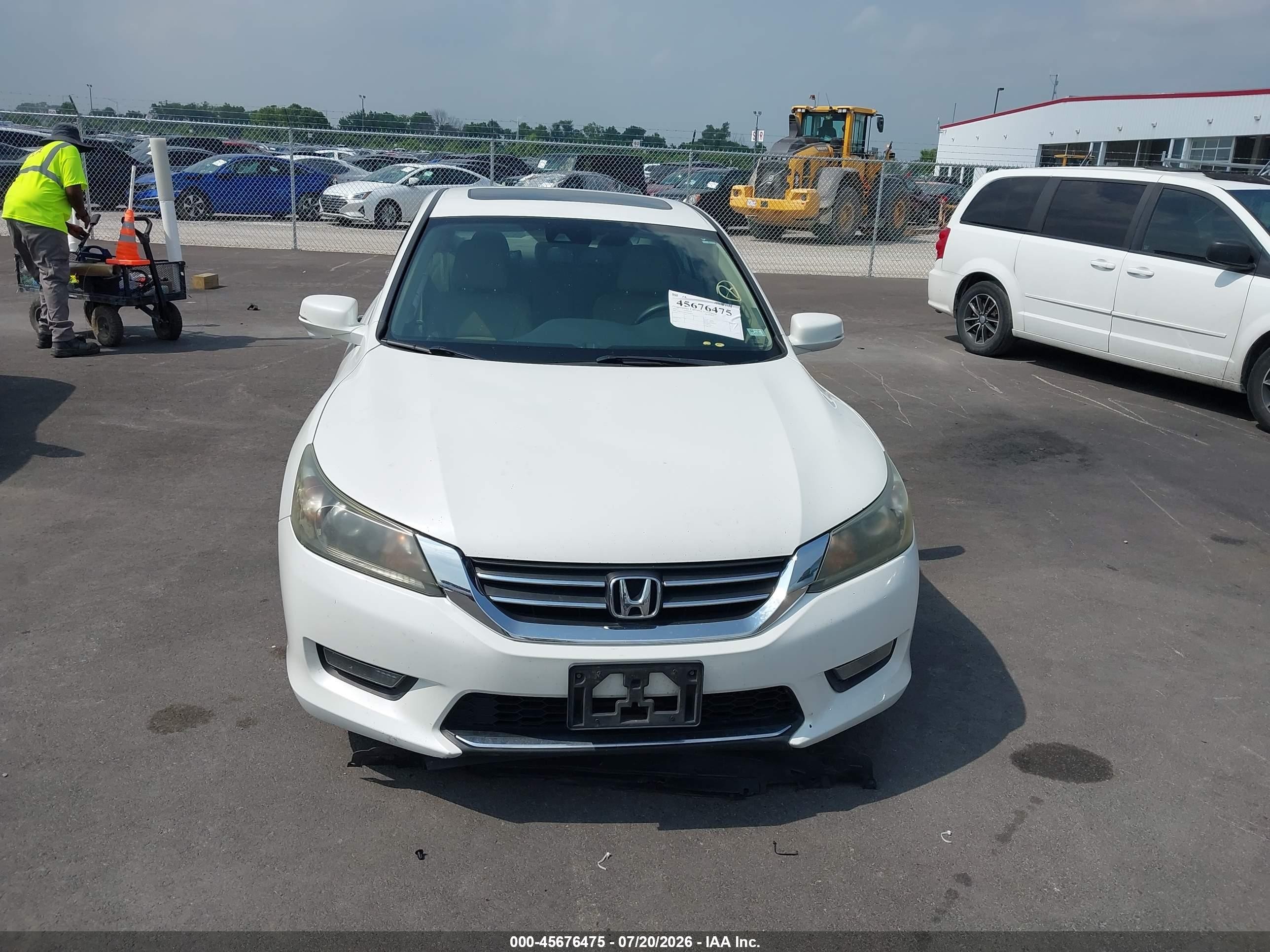 2015 Honda Accord Ex-l Белый vin: 1HGCR2F83FA004835