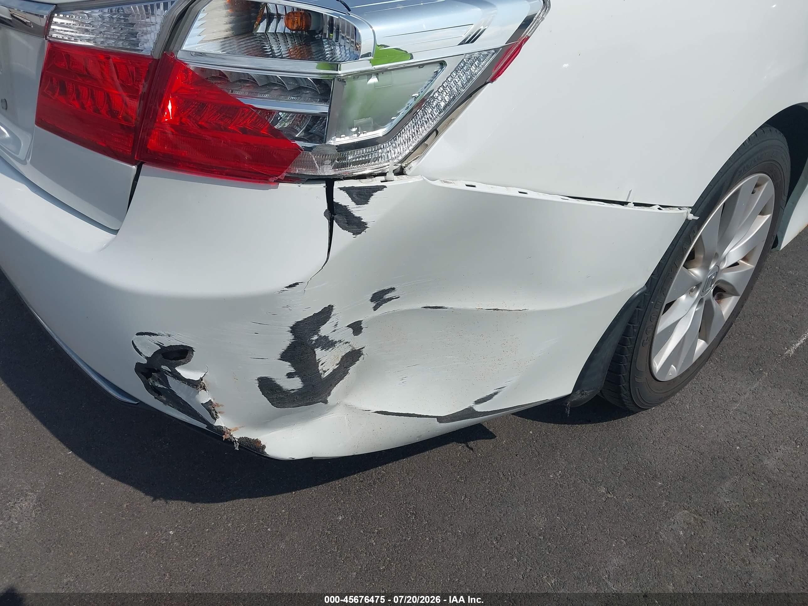 2015 Honda Accord Ex-l Белый vin: 1HGCR2F83FA004835