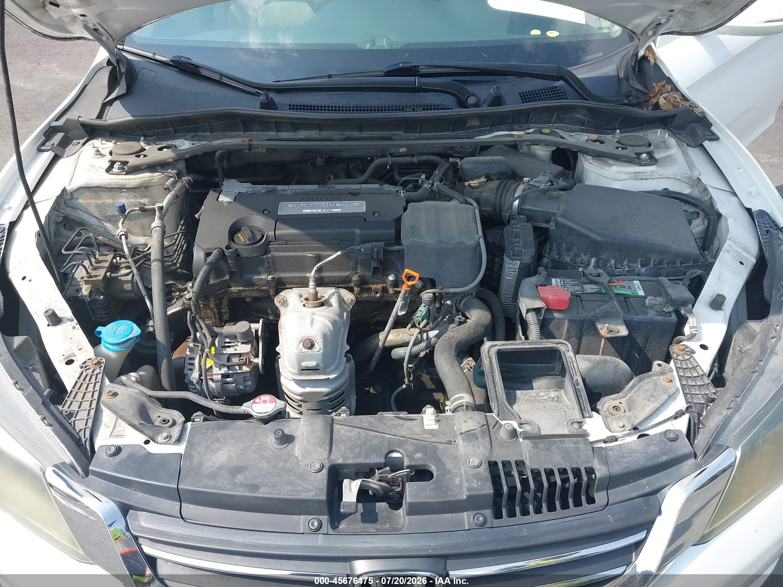 2015 Honda Accord Ex-l Белый vin: 1HGCR2F83FA004835