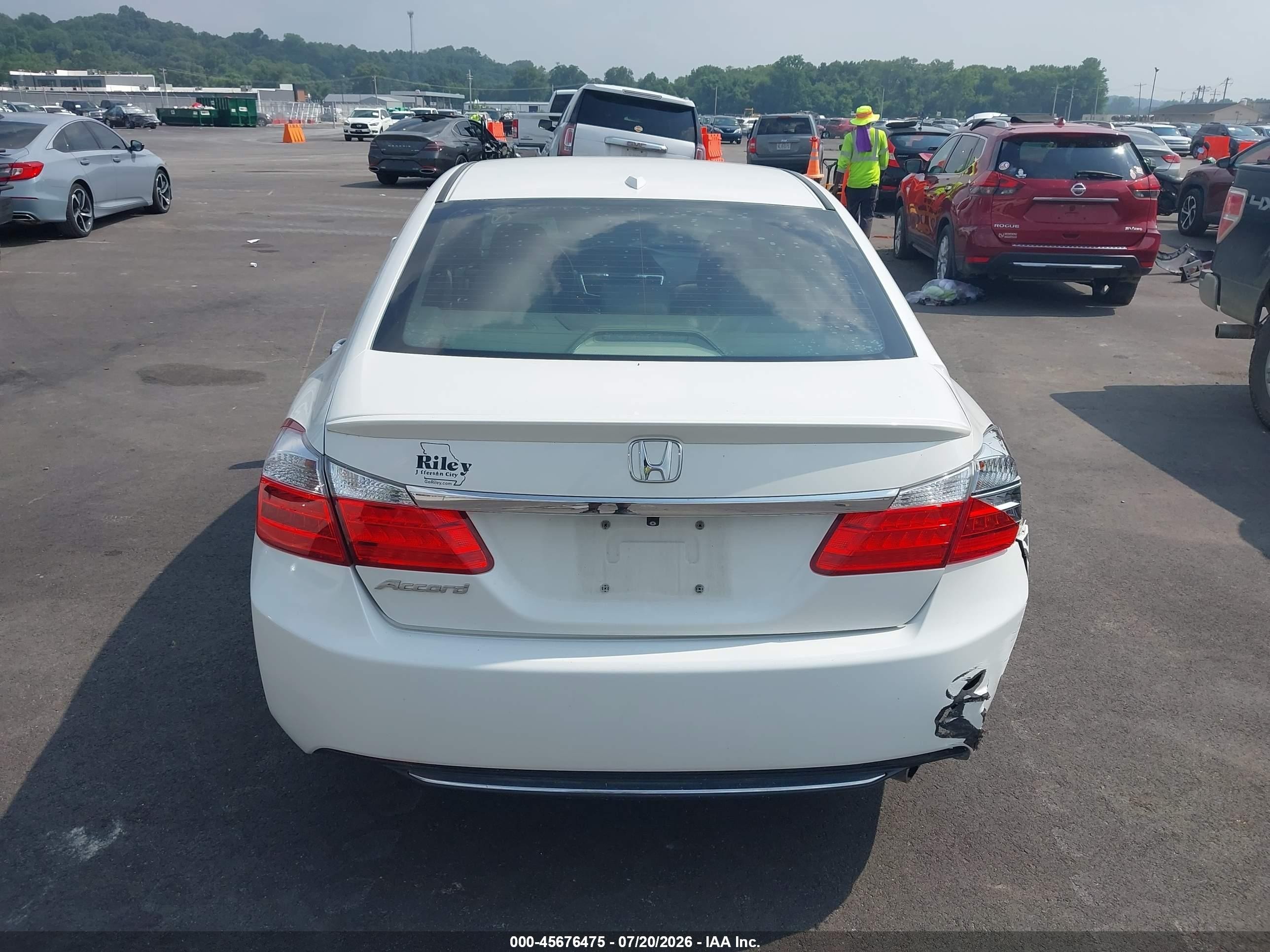 2015 Honda Accord Ex-l Белый vin: 1HGCR2F83FA004835