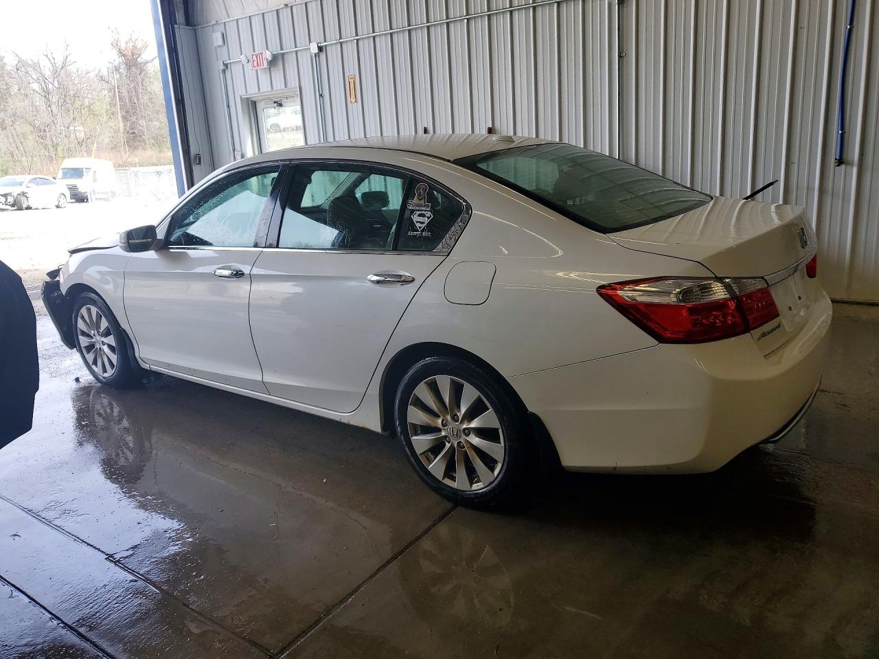 2015 Honda Accord Exl White vin: 1HGCR2F83FA014541