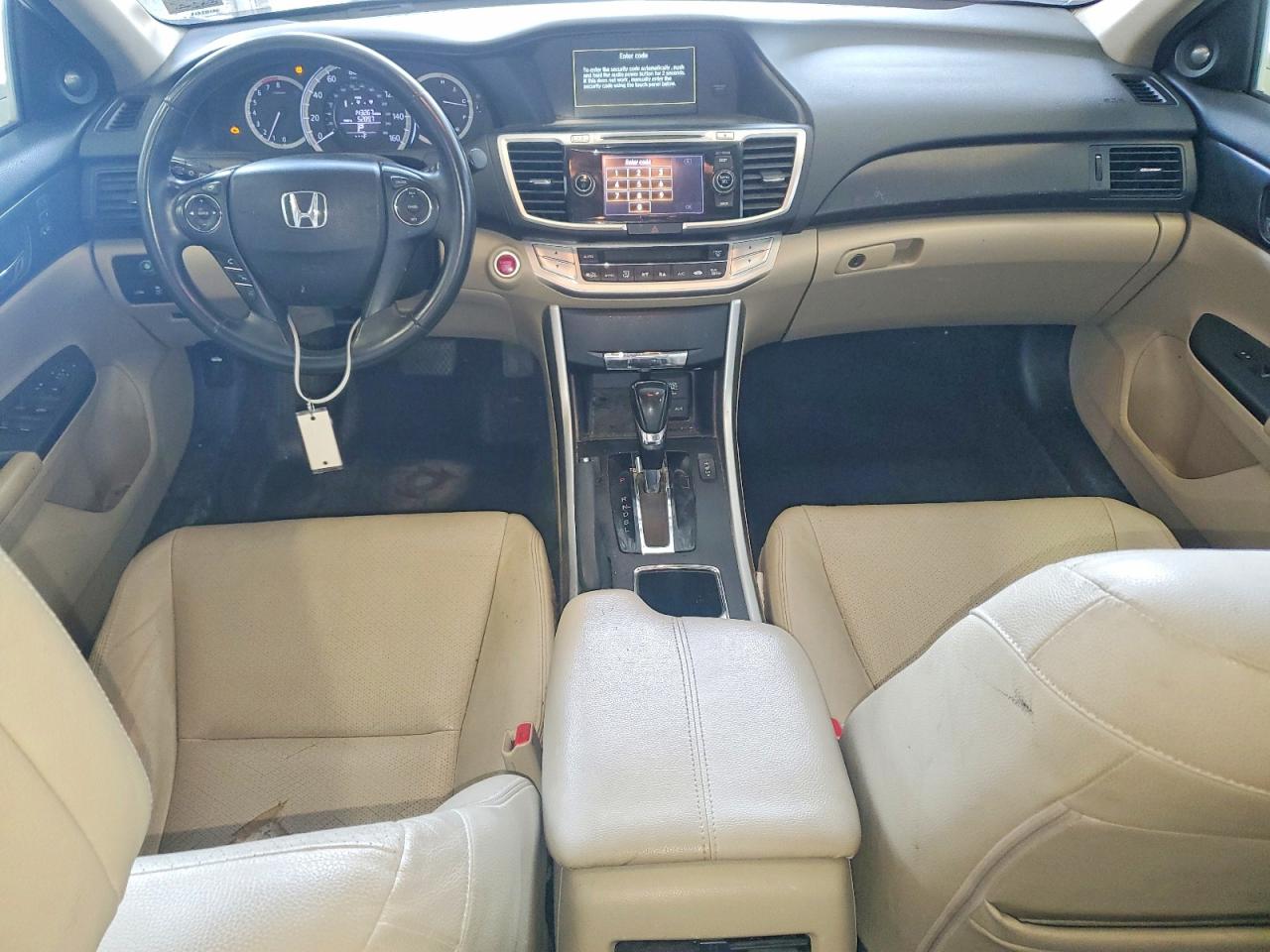 2015 Honda Accord Exl White vin: 1HGCR2F83FA014541