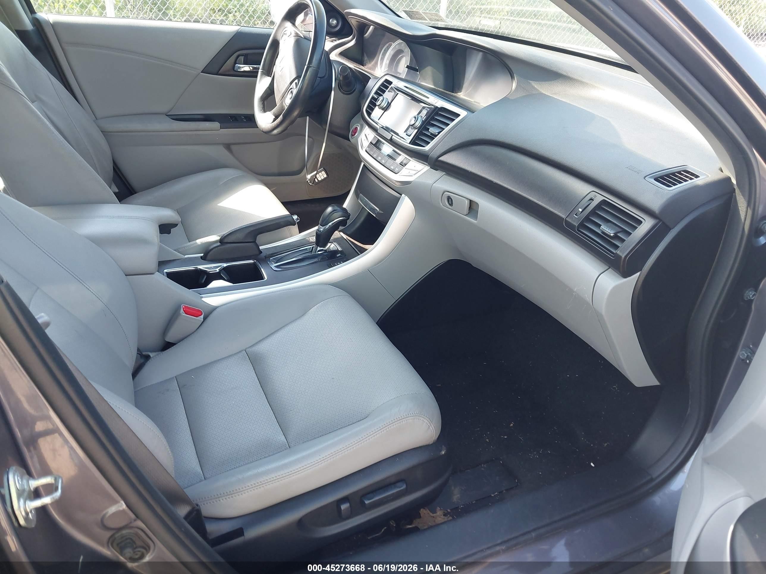 2015 Honda Accord Ex-l Gray vin: 1HGCR2F83FA024714