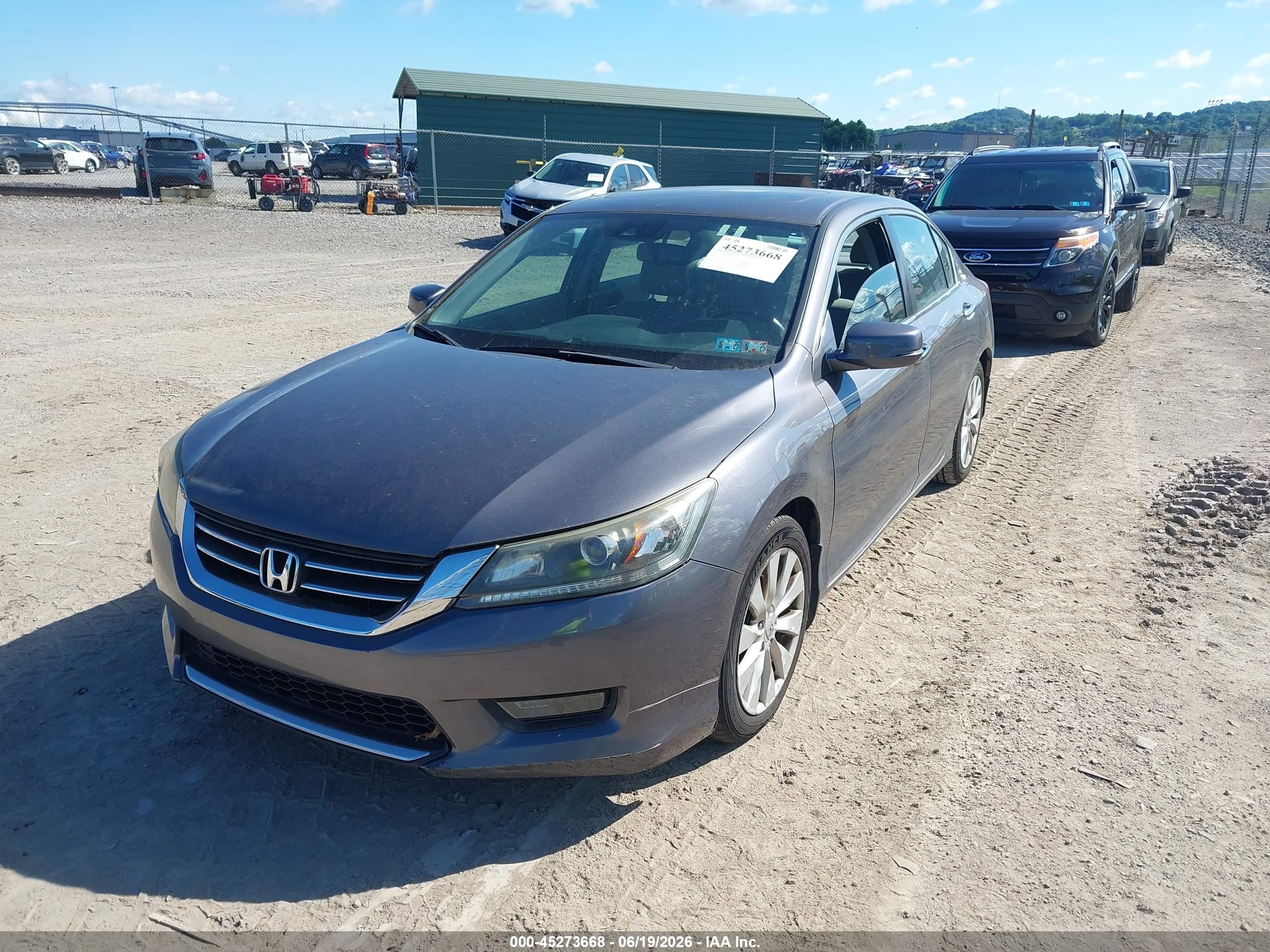 2015 Honda Accord Ex-l Gray vin: 1HGCR2F83FA024714