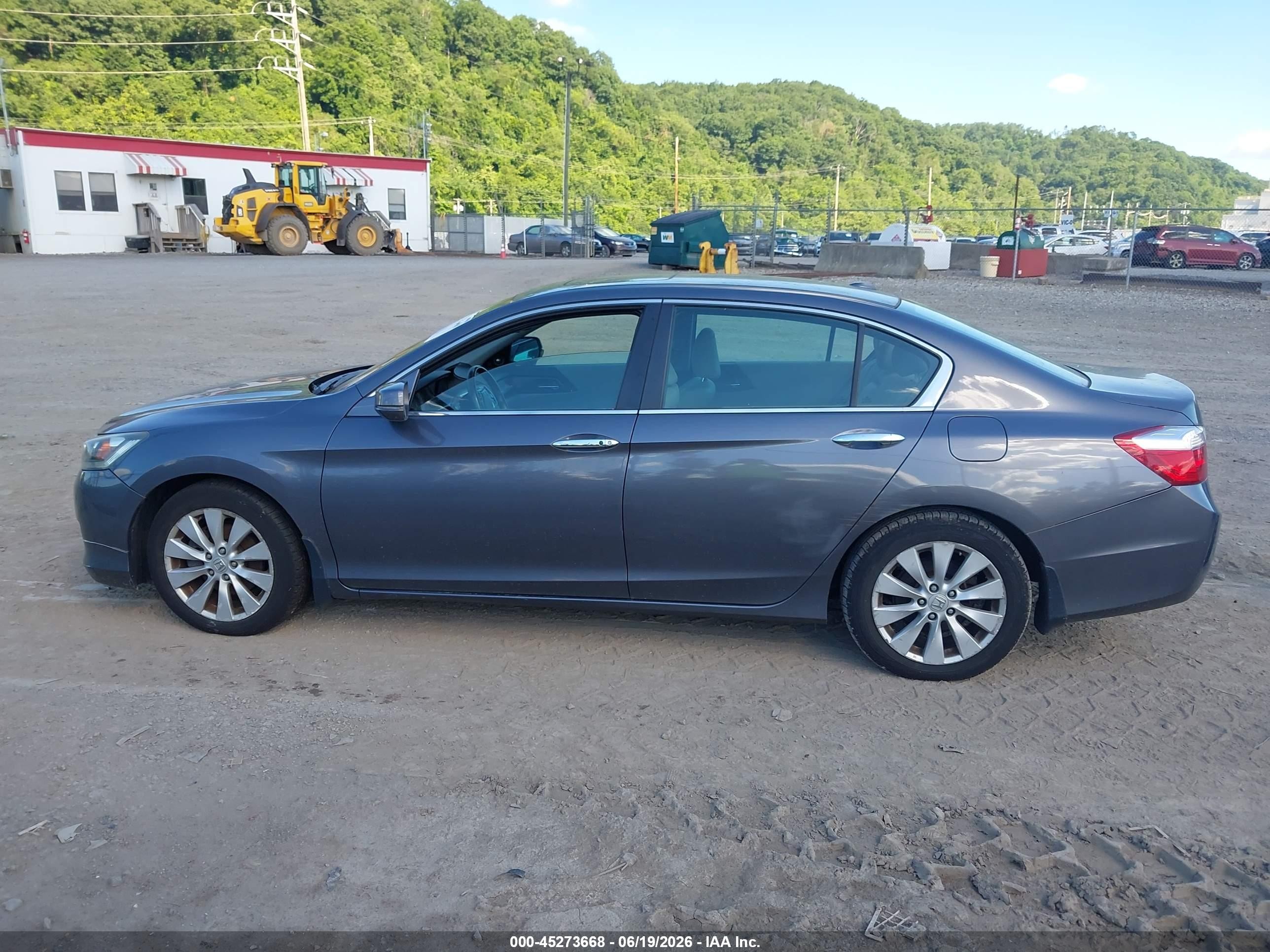 2015 Honda Accord Ex-l Gray vin: 1HGCR2F83FA024714