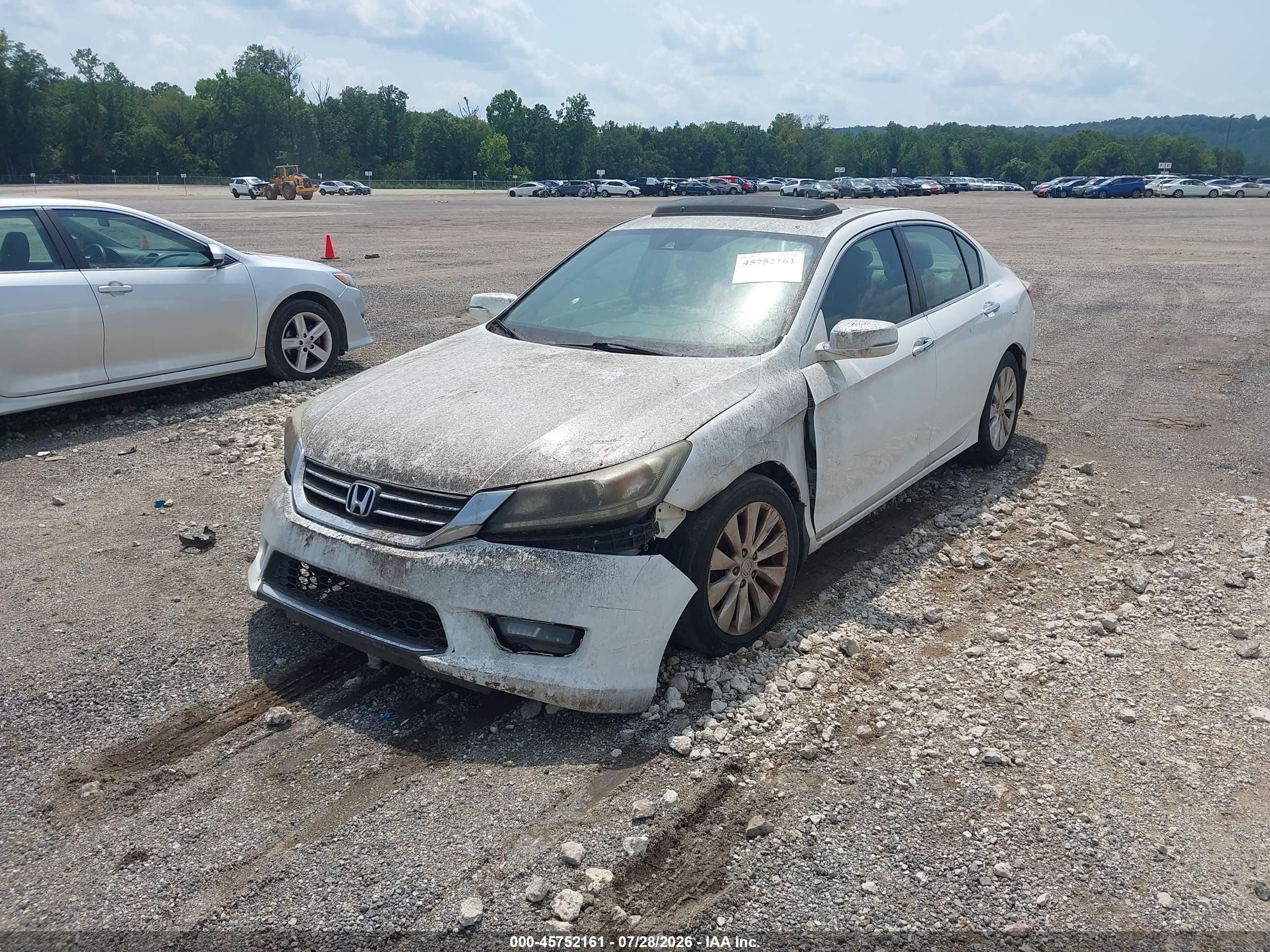 2015 Honda Accord Ex-l White vin: 1HGCR2F83FA067305