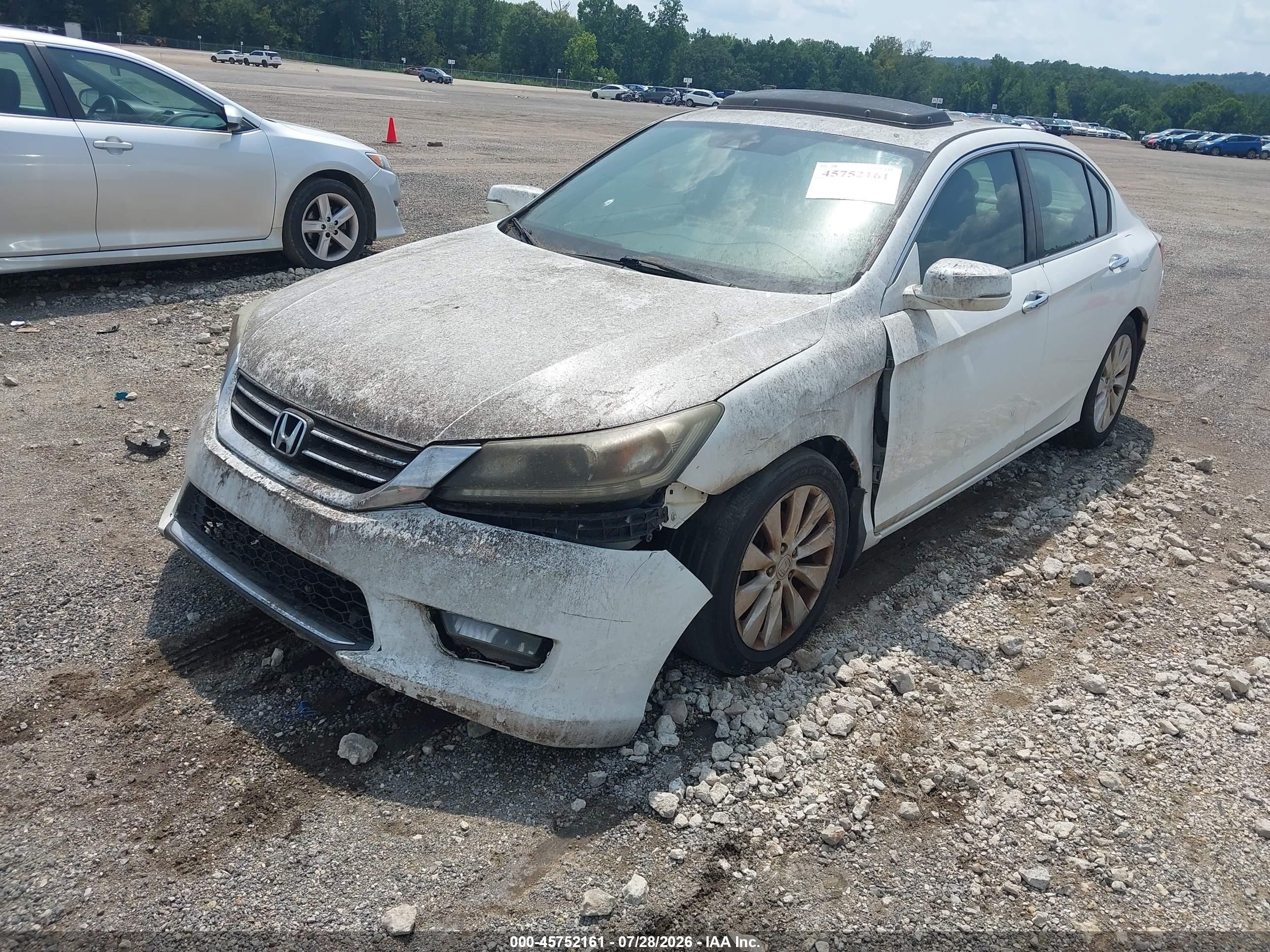2015 Honda Accord Ex-l White vin: 1HGCR2F83FA067305