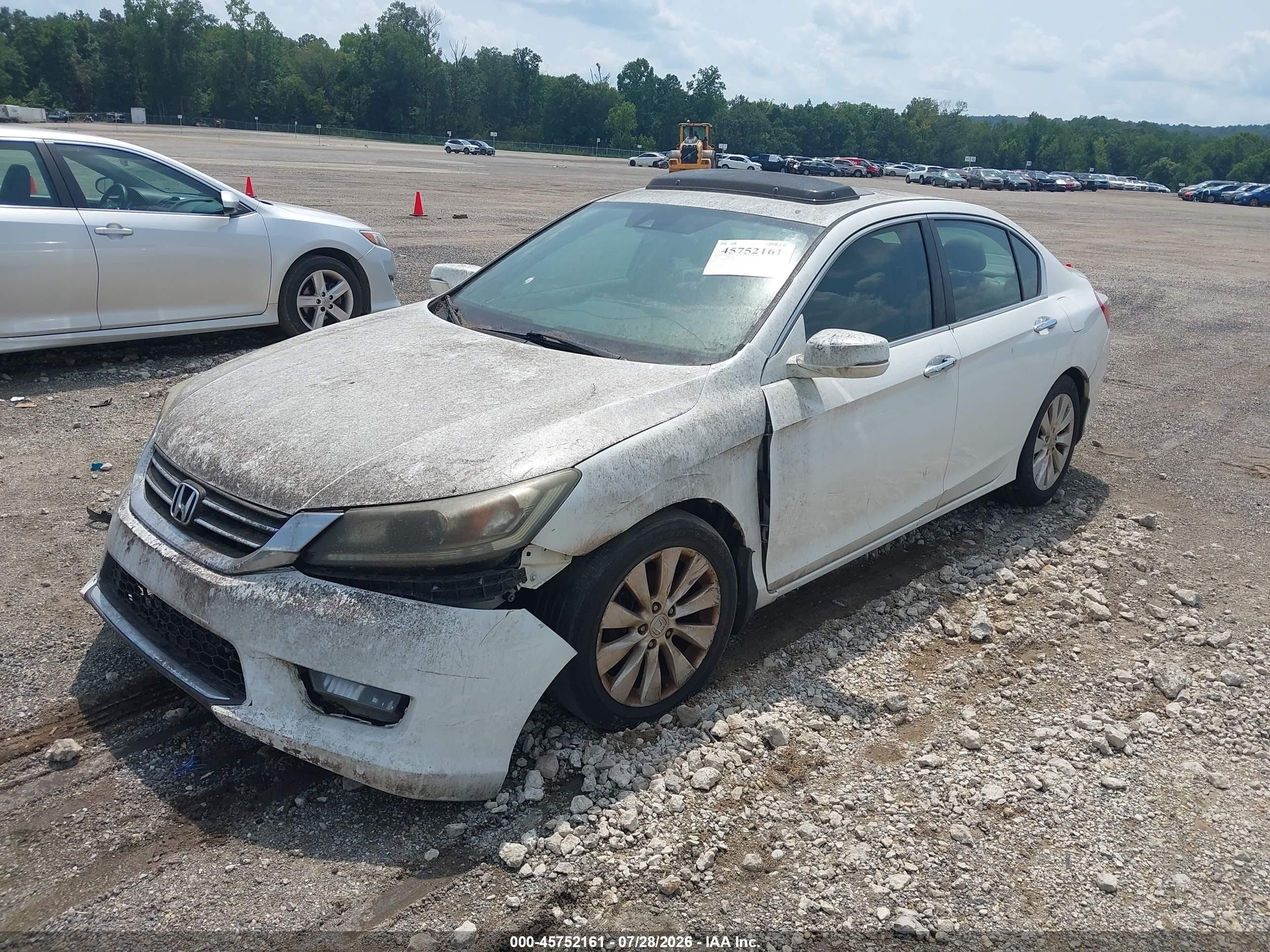 2015 Honda Accord Ex-l White vin: 1HGCR2F83FA067305