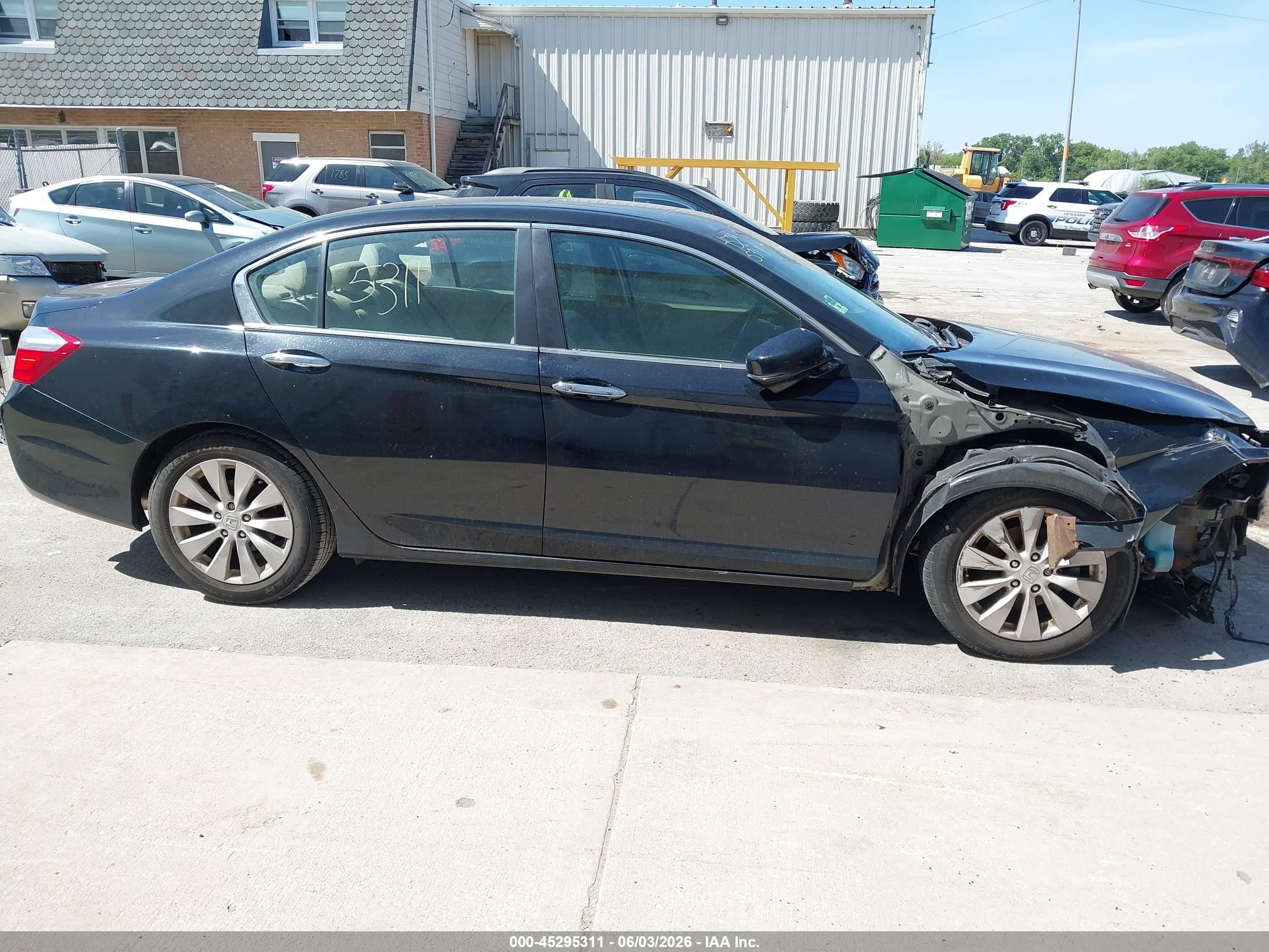 2015 Honda Accord Ex-l Black vin: 1HGCR2F83FA094634