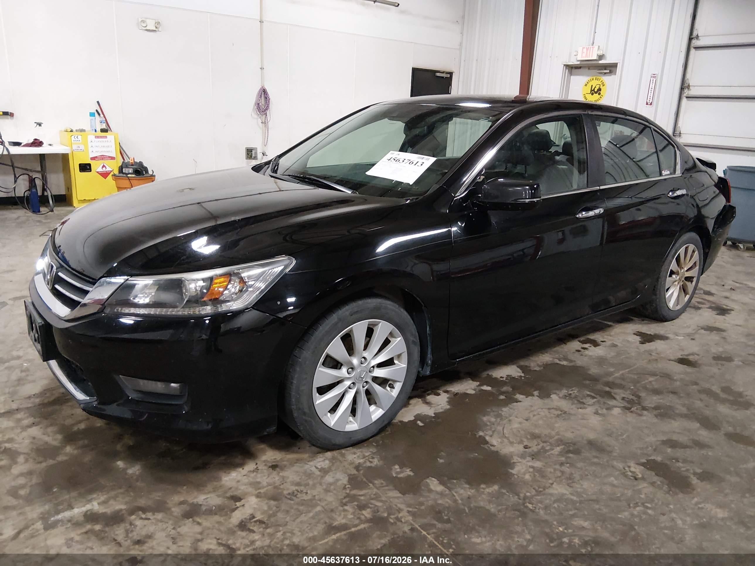 2015 Honda Accord Ex-l Black vin: 1HGCR2F83FA119760