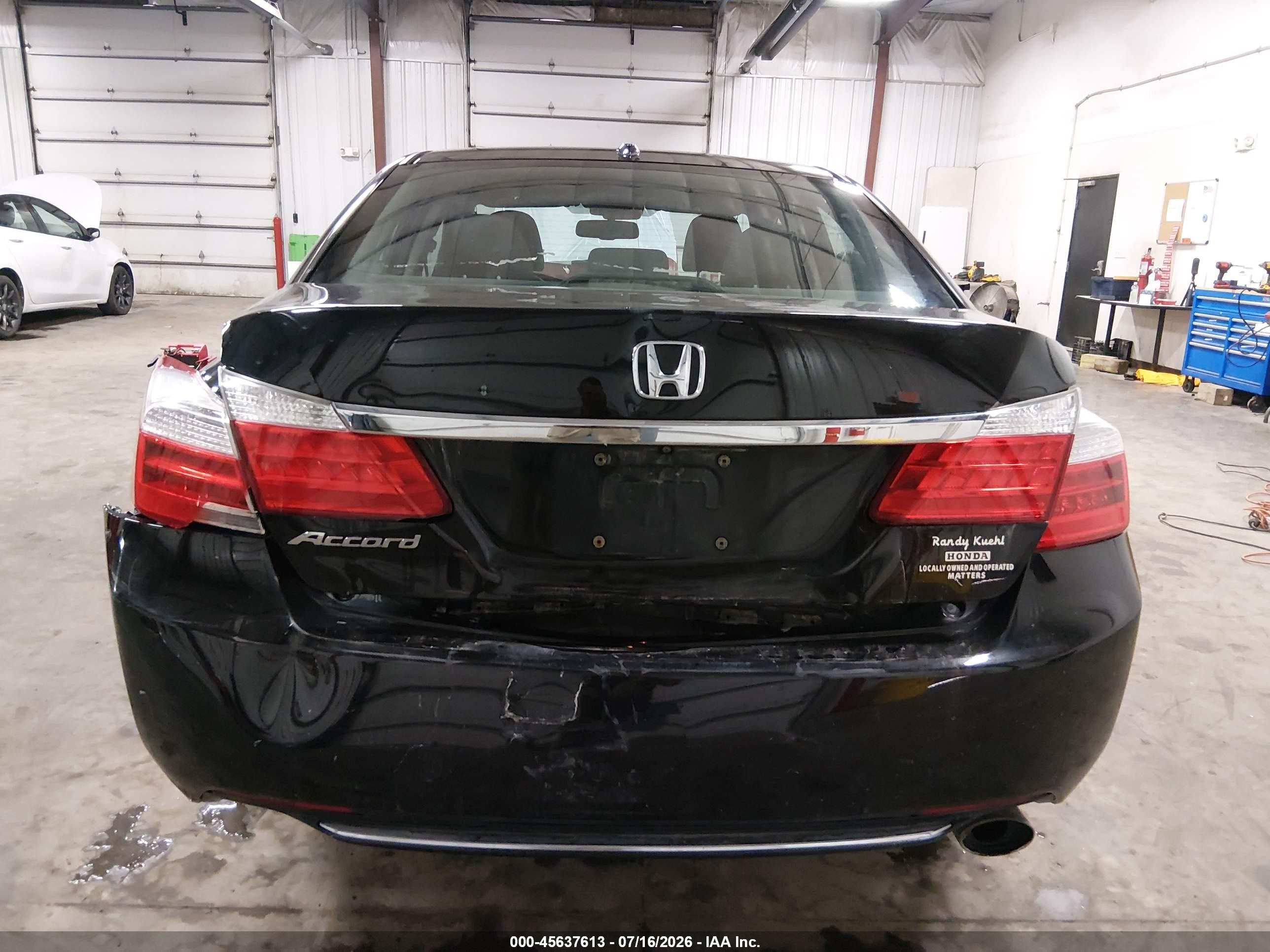 2015 Honda Accord Ex-l Black vin: 1HGCR2F83FA119760