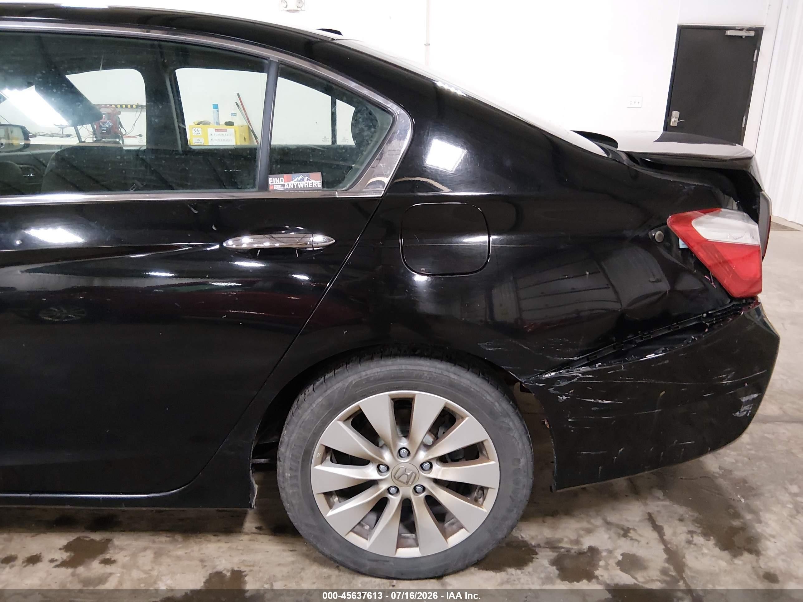 2015 Honda Accord Ex-l Black vin: 1HGCR2F83FA119760