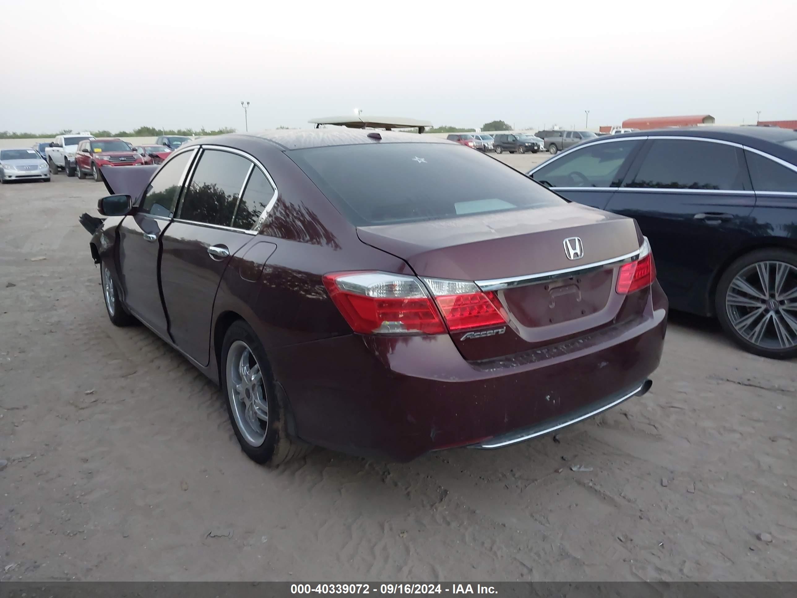 2015 Honda Accord Ex-l Maroon vin: 1HGCR2F83FA122660