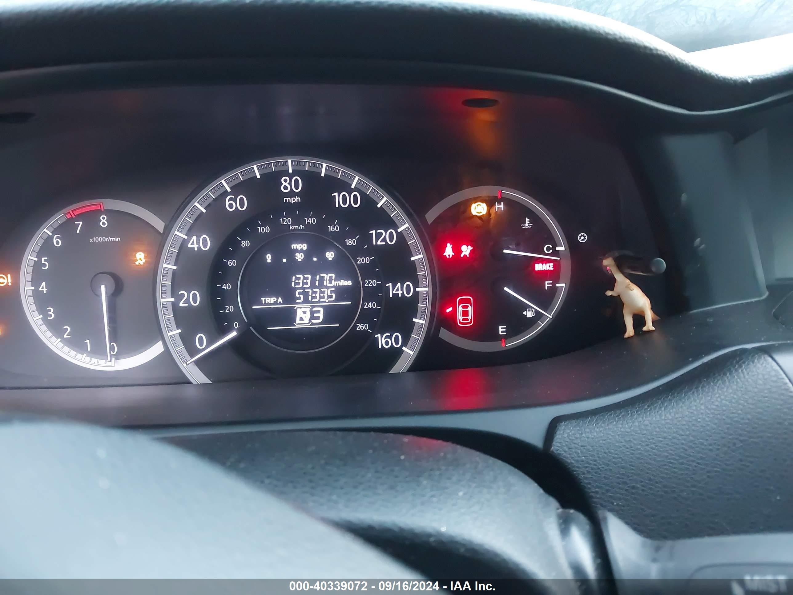 2015 Honda Accord Ex-l Maroon vin: 1HGCR2F83FA122660