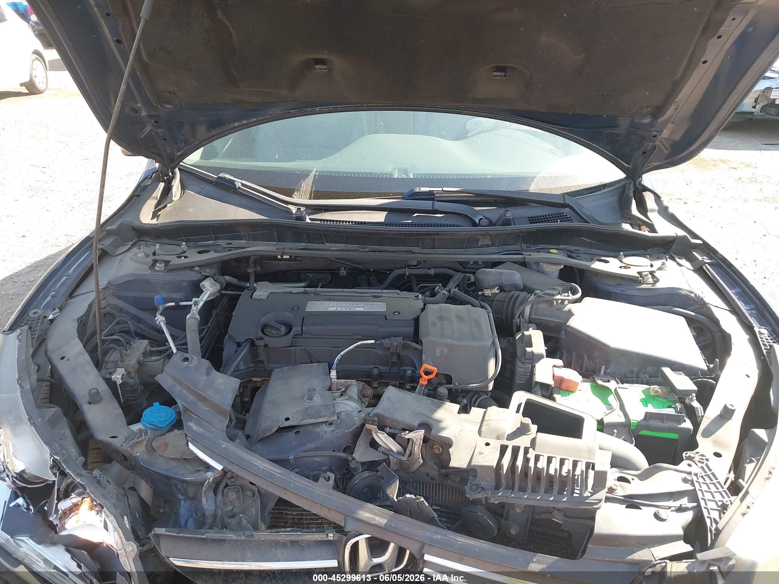 2015 Honda Accord Ex-l Blue vin: 1HGCR2F83FA150491