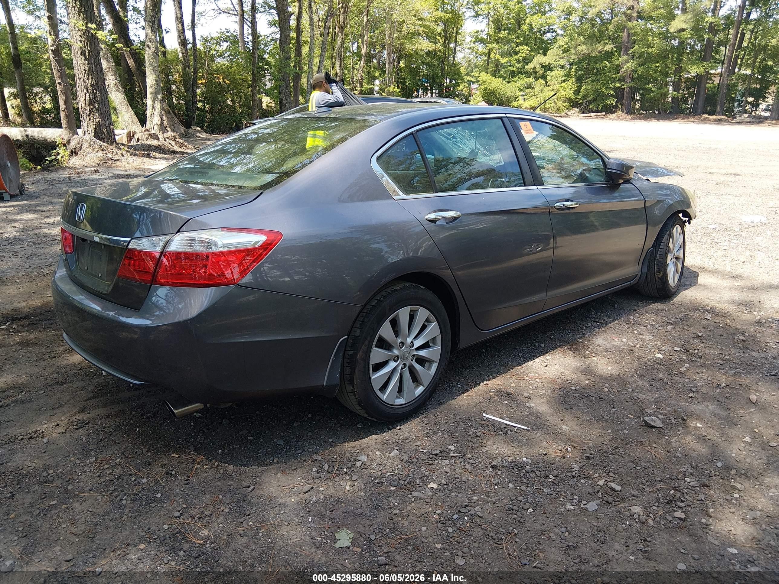 2015 Honda Accord Ex-l Gray vin: 1HGCR2F83FA158526