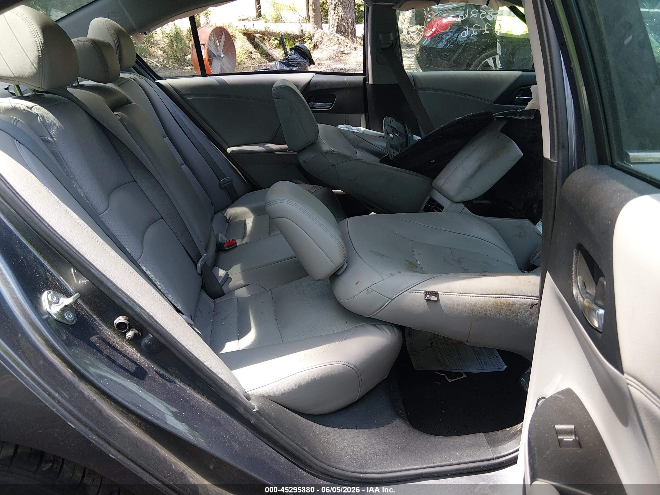 2015 Honda Accord Ex-l Gray vin: 1HGCR2F83FA158526