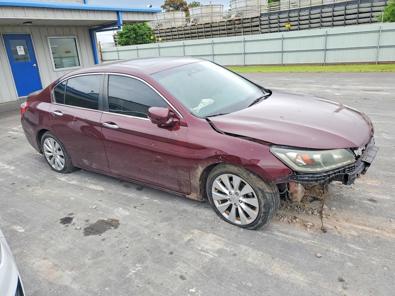 2015 Honda Accord Exl Maroon vin: 1HGCR2F83FA180381