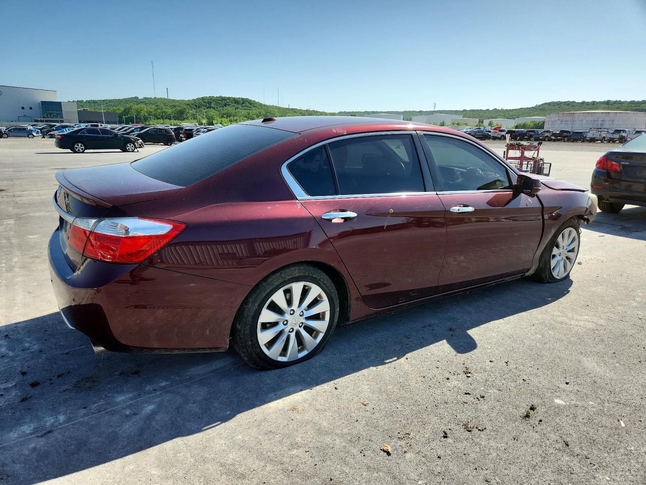2015 Honda Accord Exl Maroon vin: 1HGCR2F83FA180381