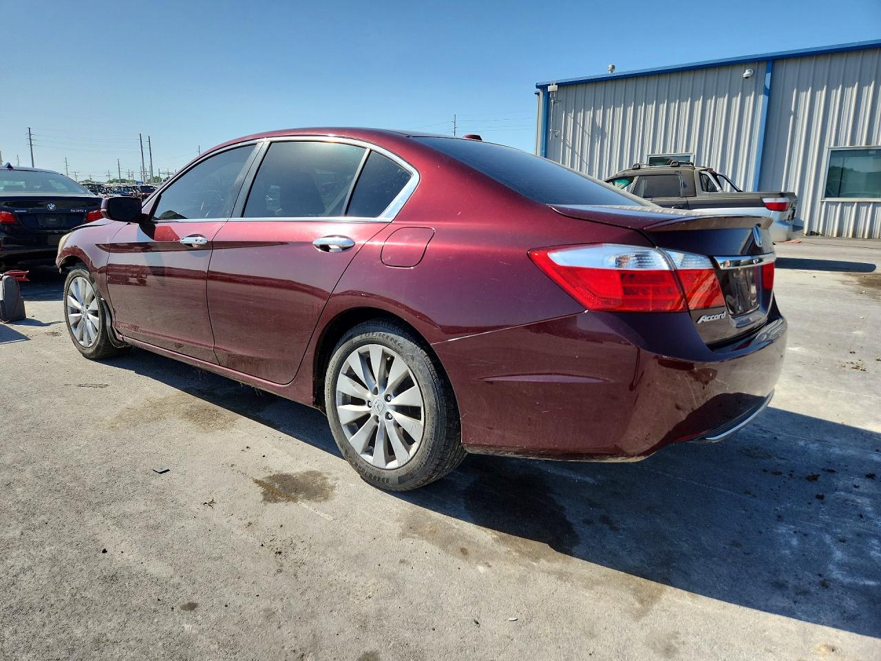 2015 Honda Accord Exl Maroon vin: 1HGCR2F83FA180381