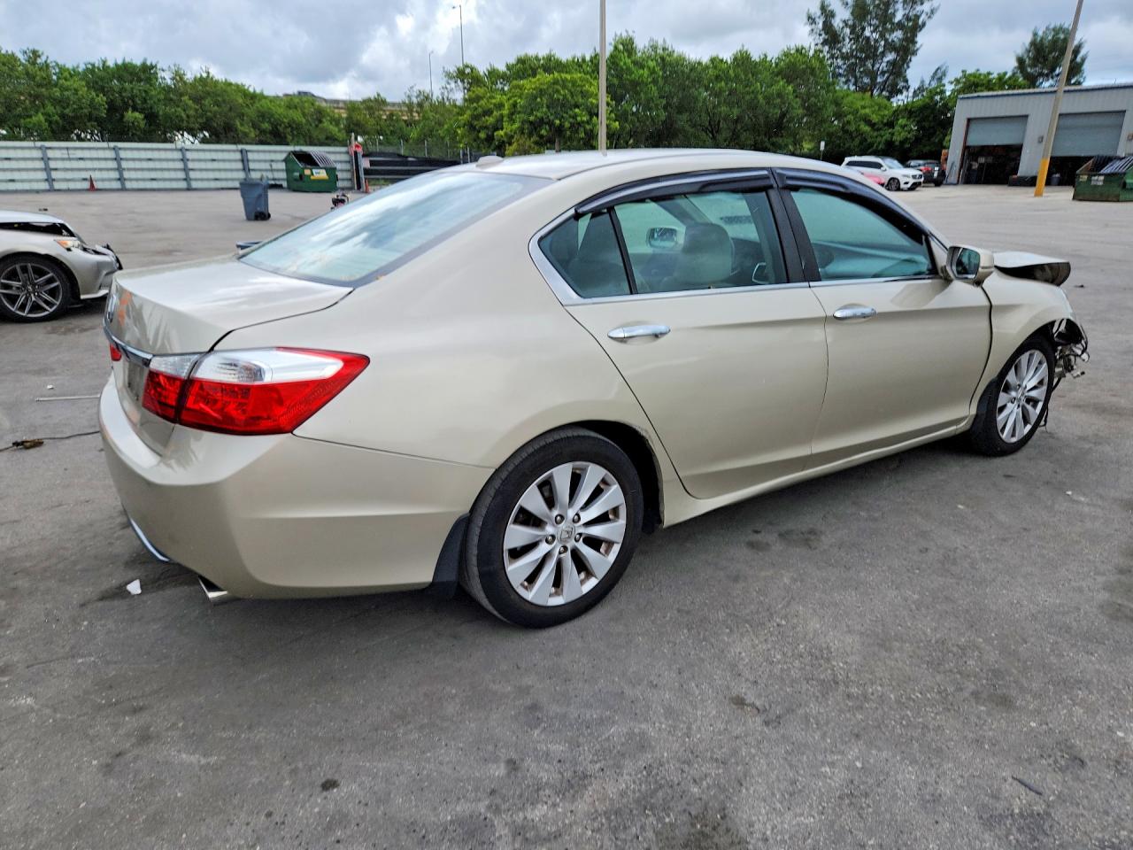 2015 Honda Accord Exl Beige vin: 1HGCR2F83FA196855