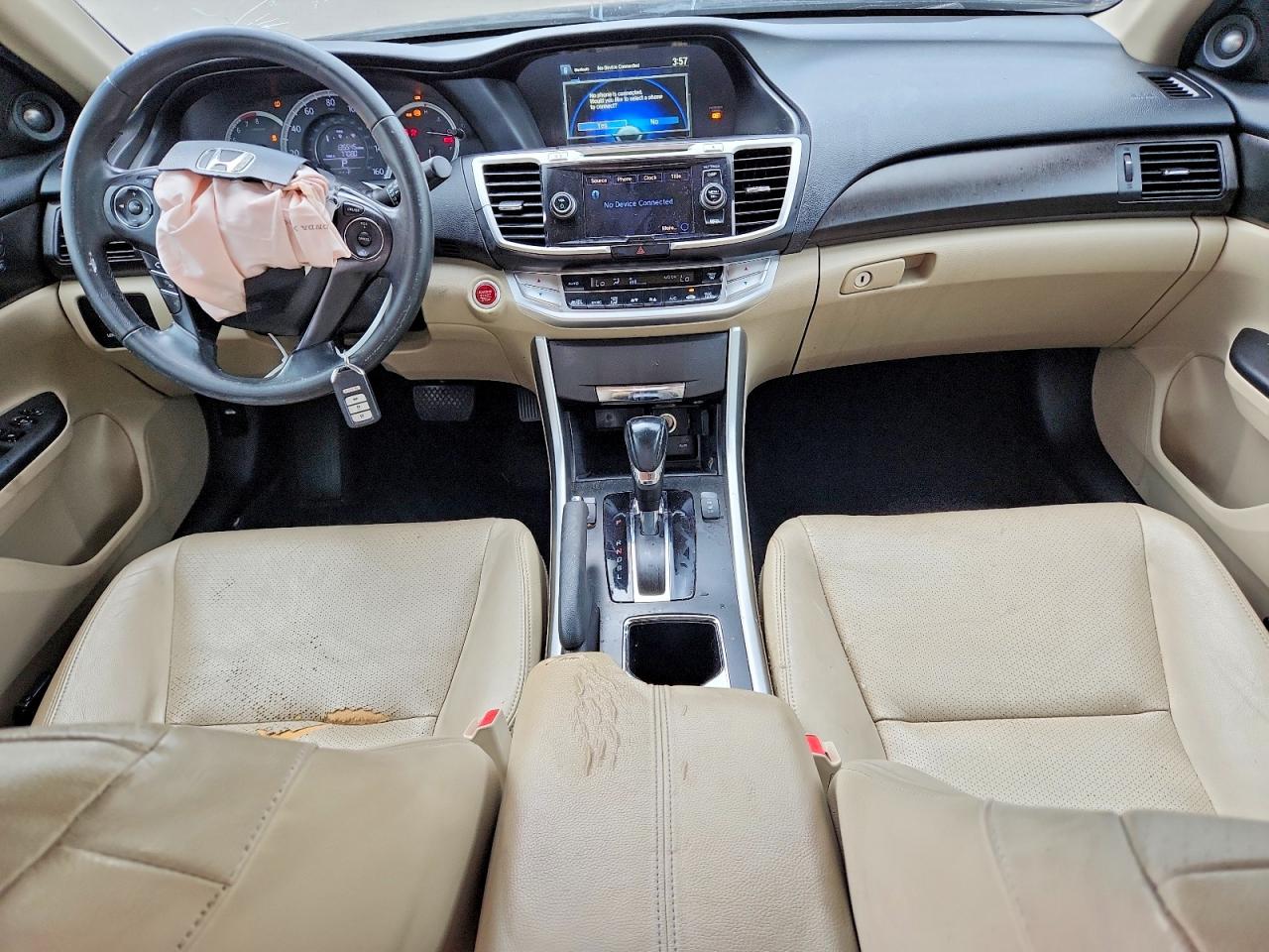 2015 Honda Accord Exl Beige vin: 1HGCR2F83FA196855