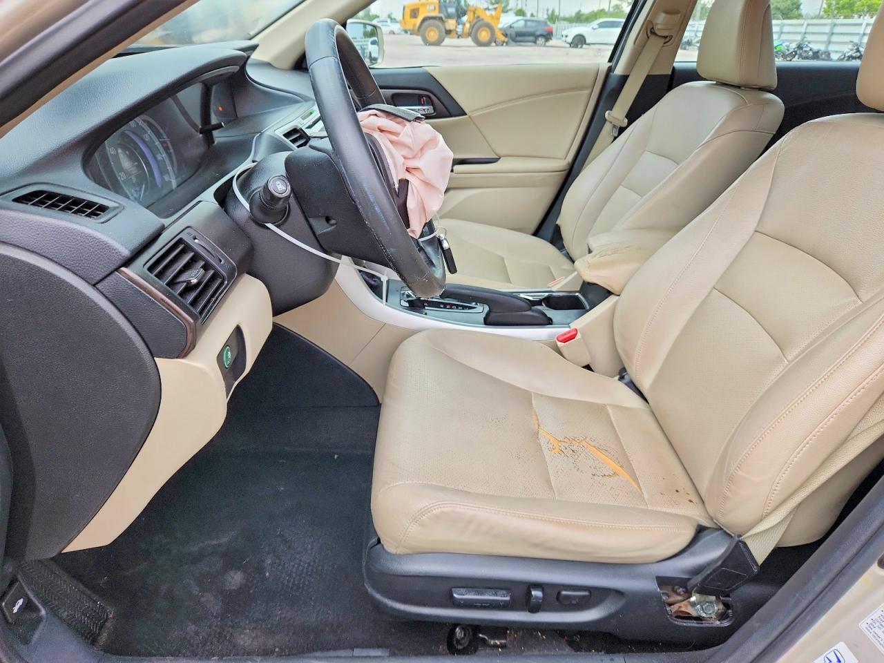 2015 Honda Accord Exl Beige vin: 1HGCR2F83FA196855