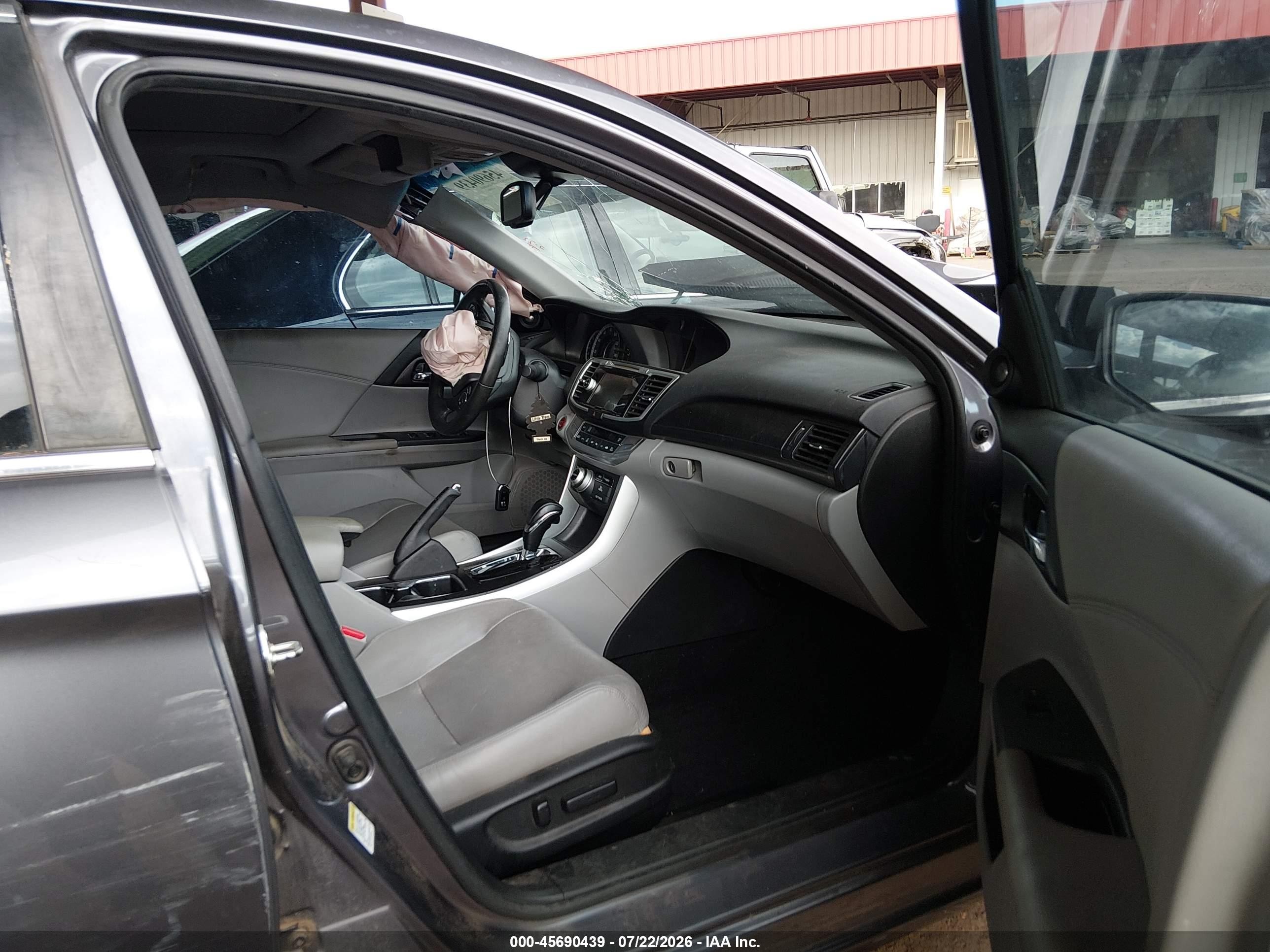 2015 Honda Accord Ex-l Gray vin: 1HGCR2F83FA202315
