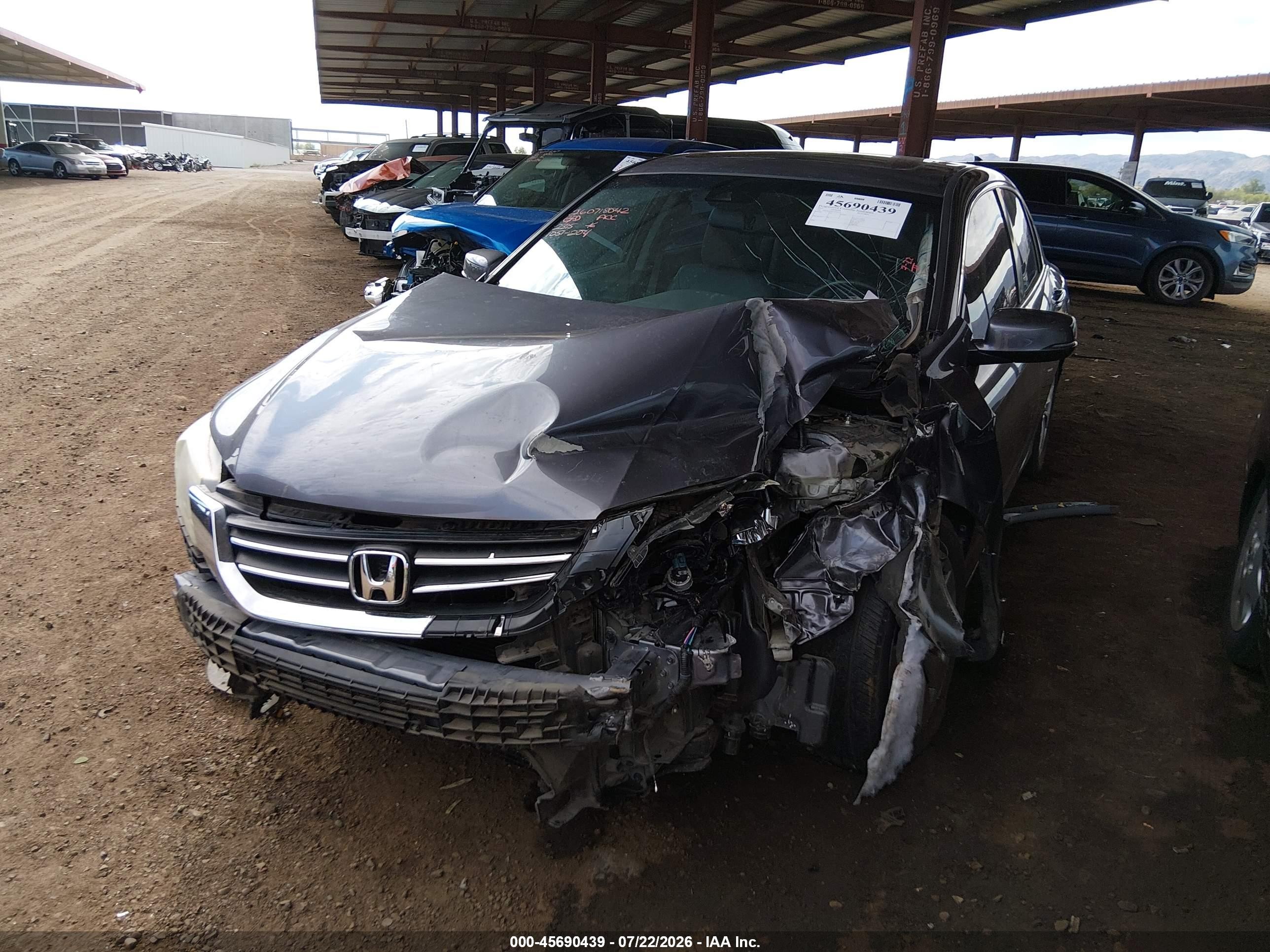 2015 Honda Accord Ex-l Gray vin: 1HGCR2F83FA202315