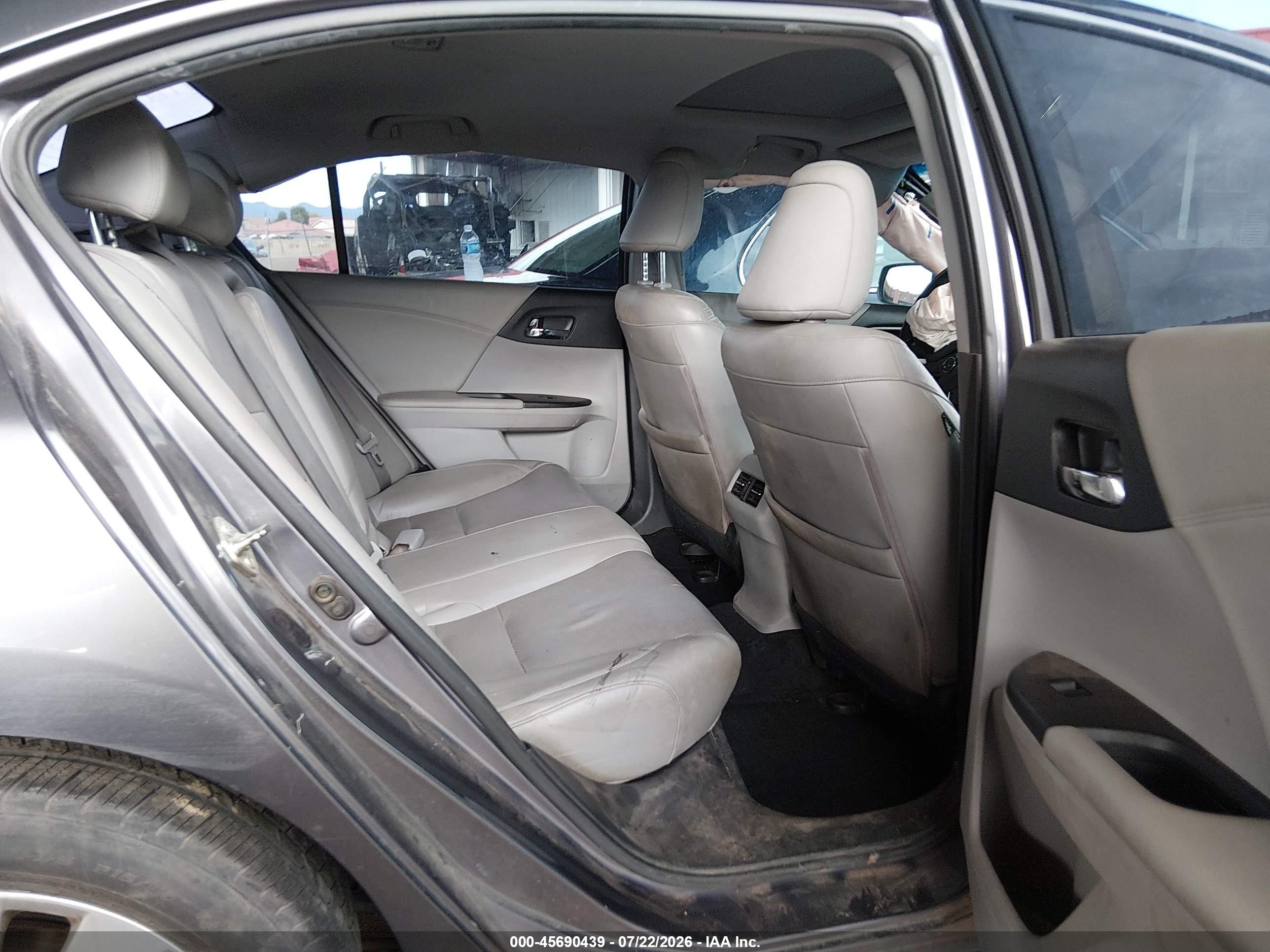 2015 Honda Accord Ex-l Gray vin: 1HGCR2F83FA202315