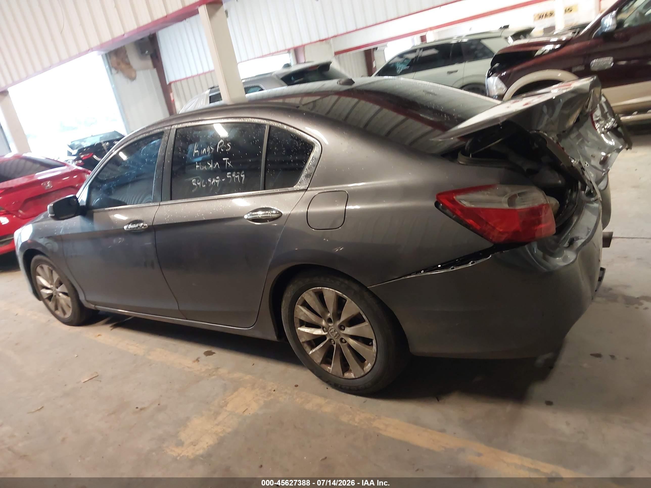2015 Honda Accord Ex-l Green vin: 1HGCR2F83FA203447