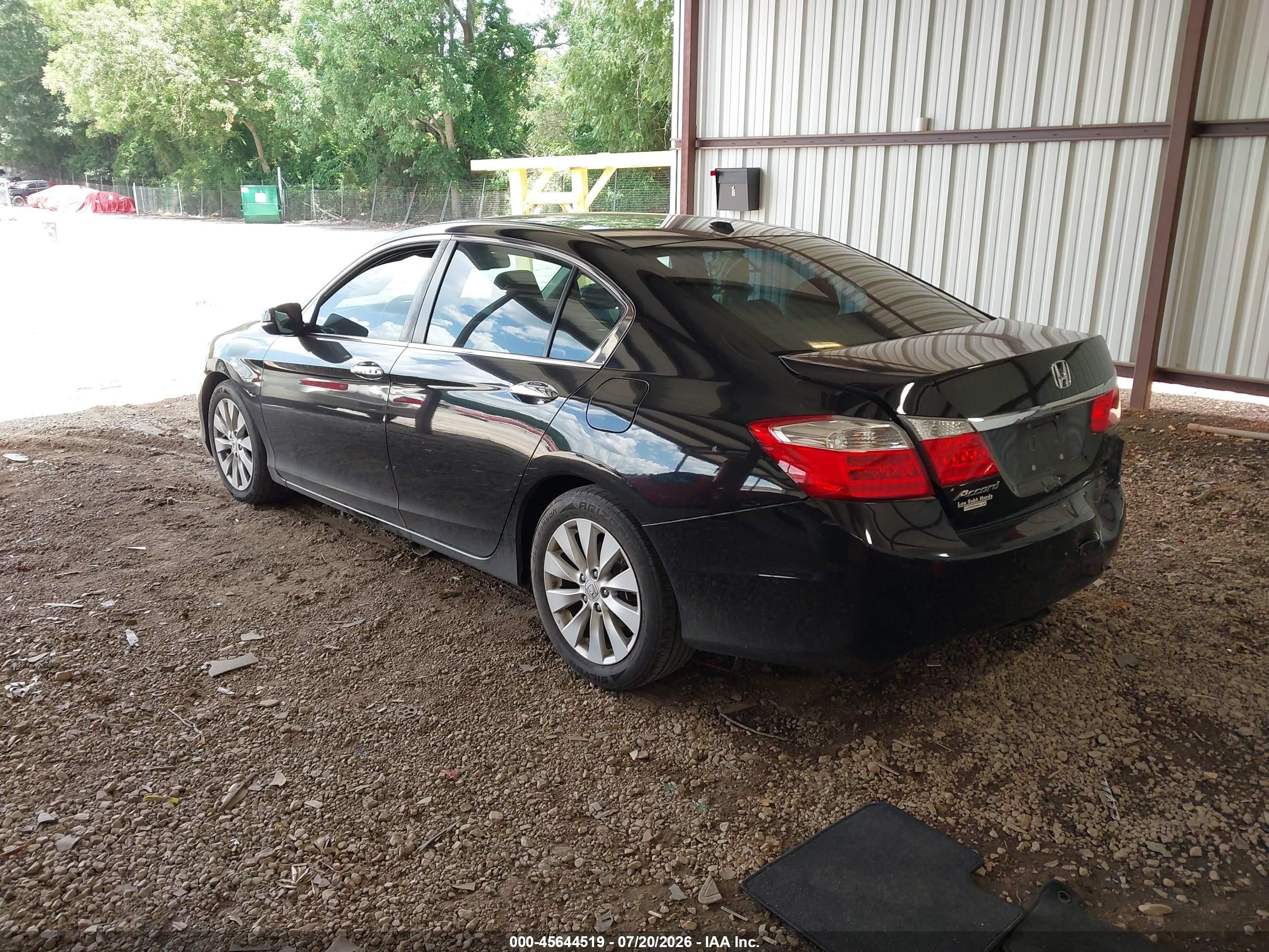 2015 Honda Accord Ex-l Black vin: 1HGCR2F83FA226551