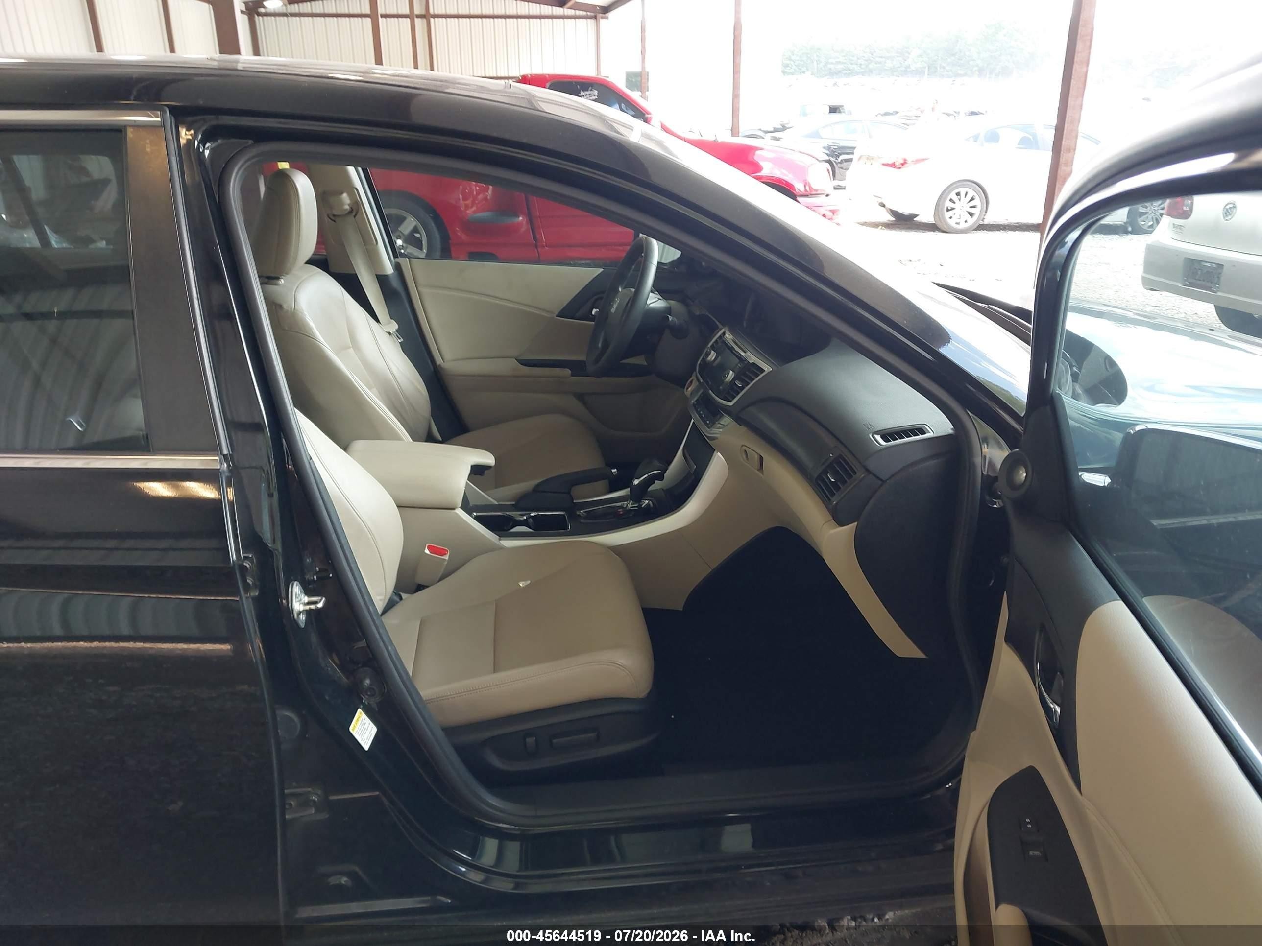 2015 Honda Accord Ex-l Black vin: 1HGCR2F83FA226551