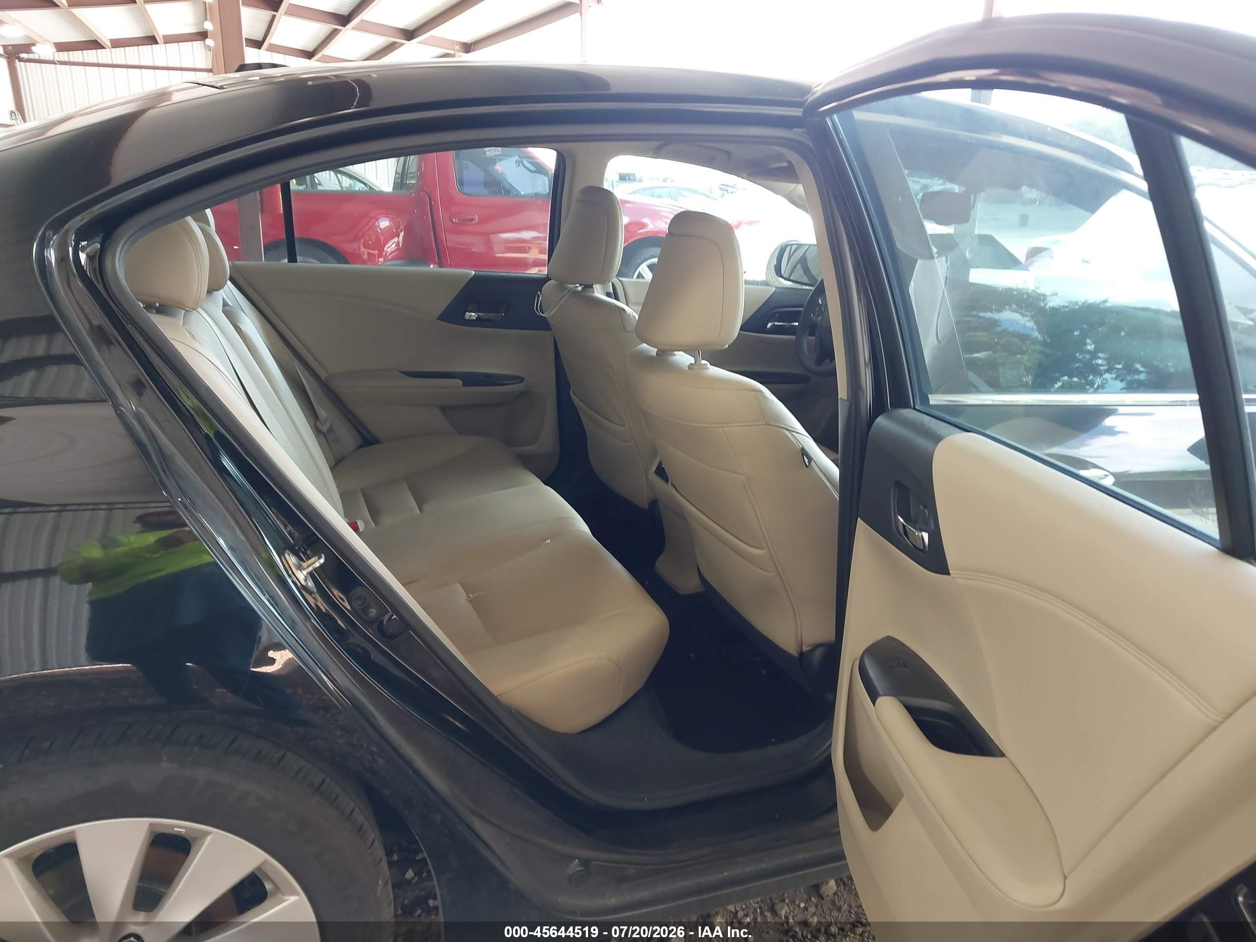 2015 Honda Accord Ex-l Black vin: 1HGCR2F83FA226551