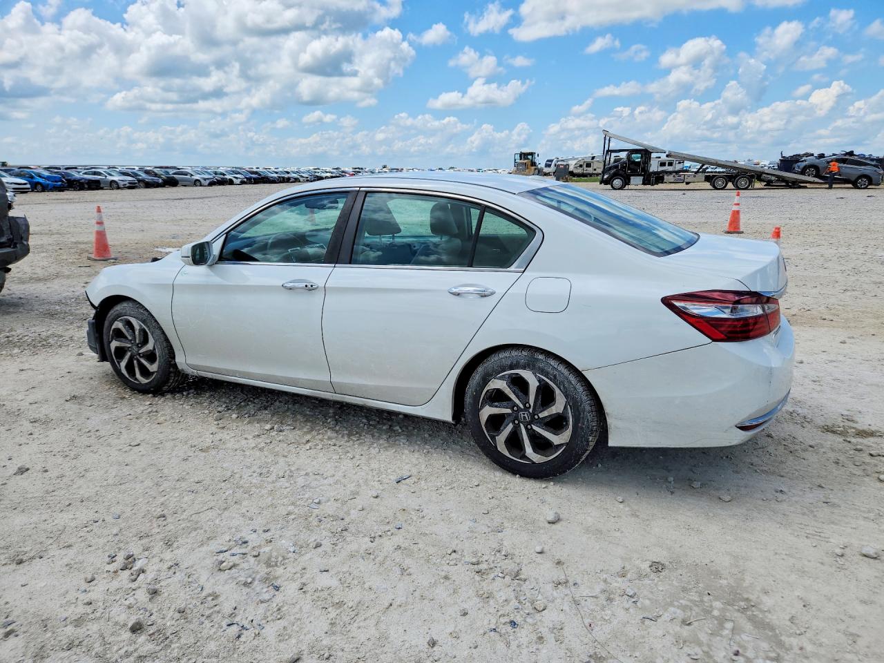 2016 Honda Accord Exl Белый vin: 1HGCR2F83GA054278