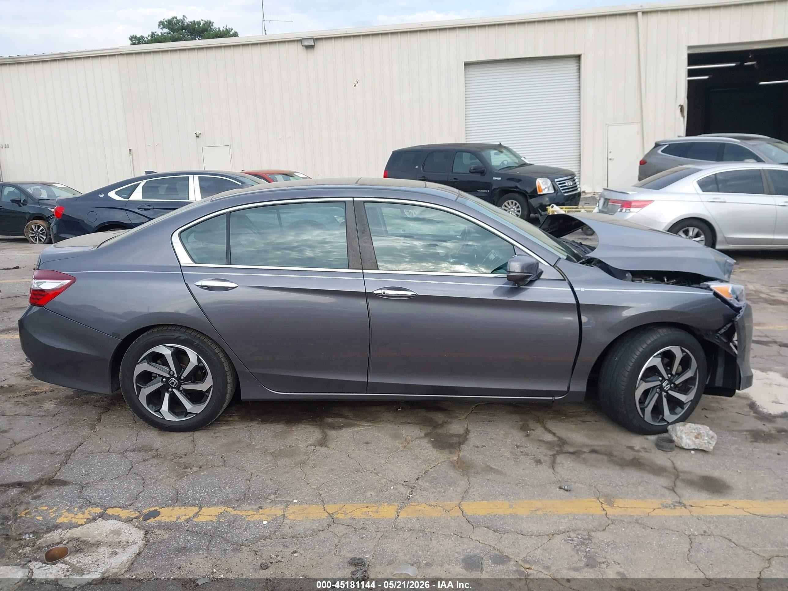 2017 Honda Accord Ex-l Серый vin: 1HGCR2F83HA164054