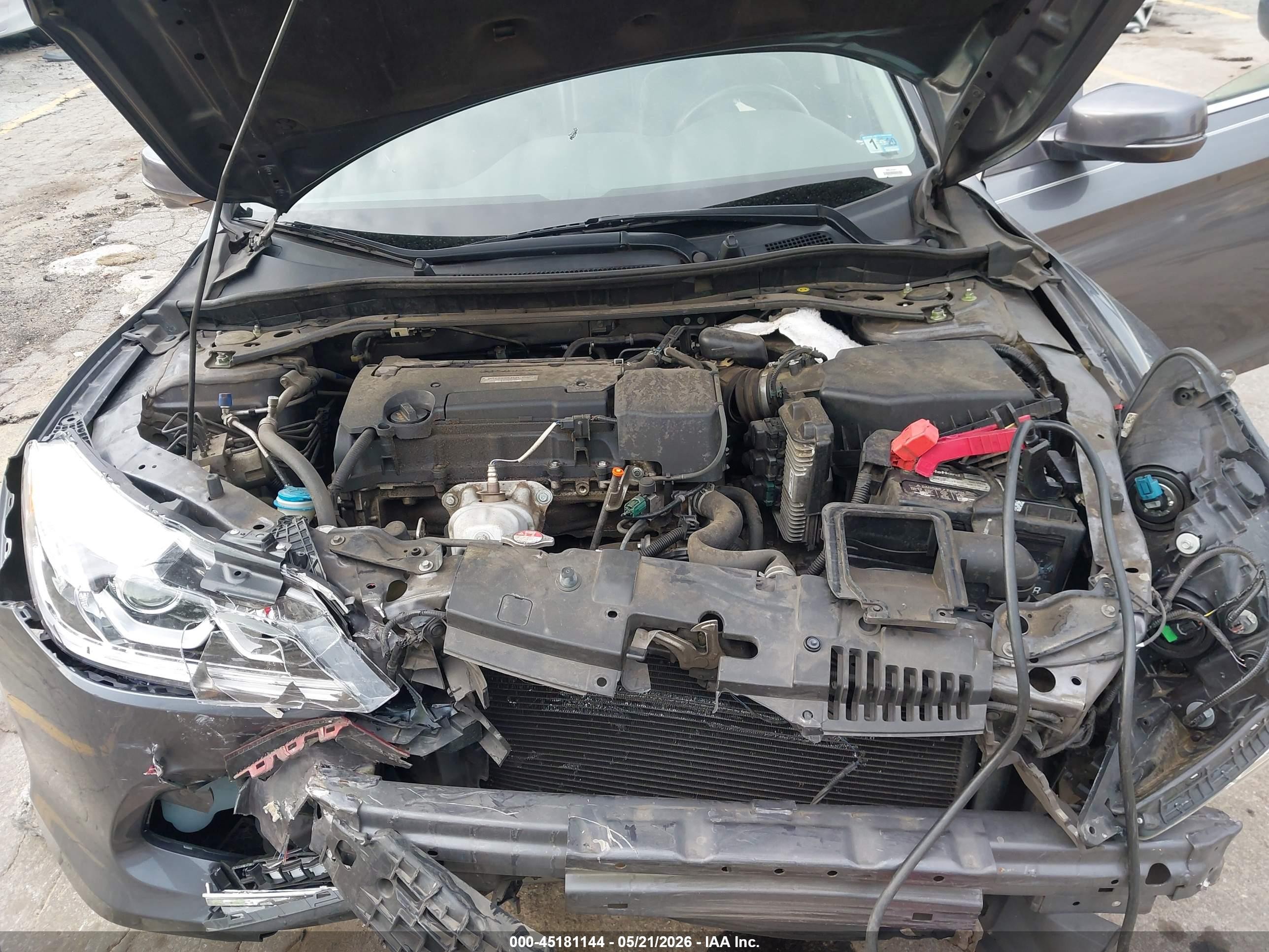 2017 Honda Accord Ex-l Серый vin: 1HGCR2F83HA164054