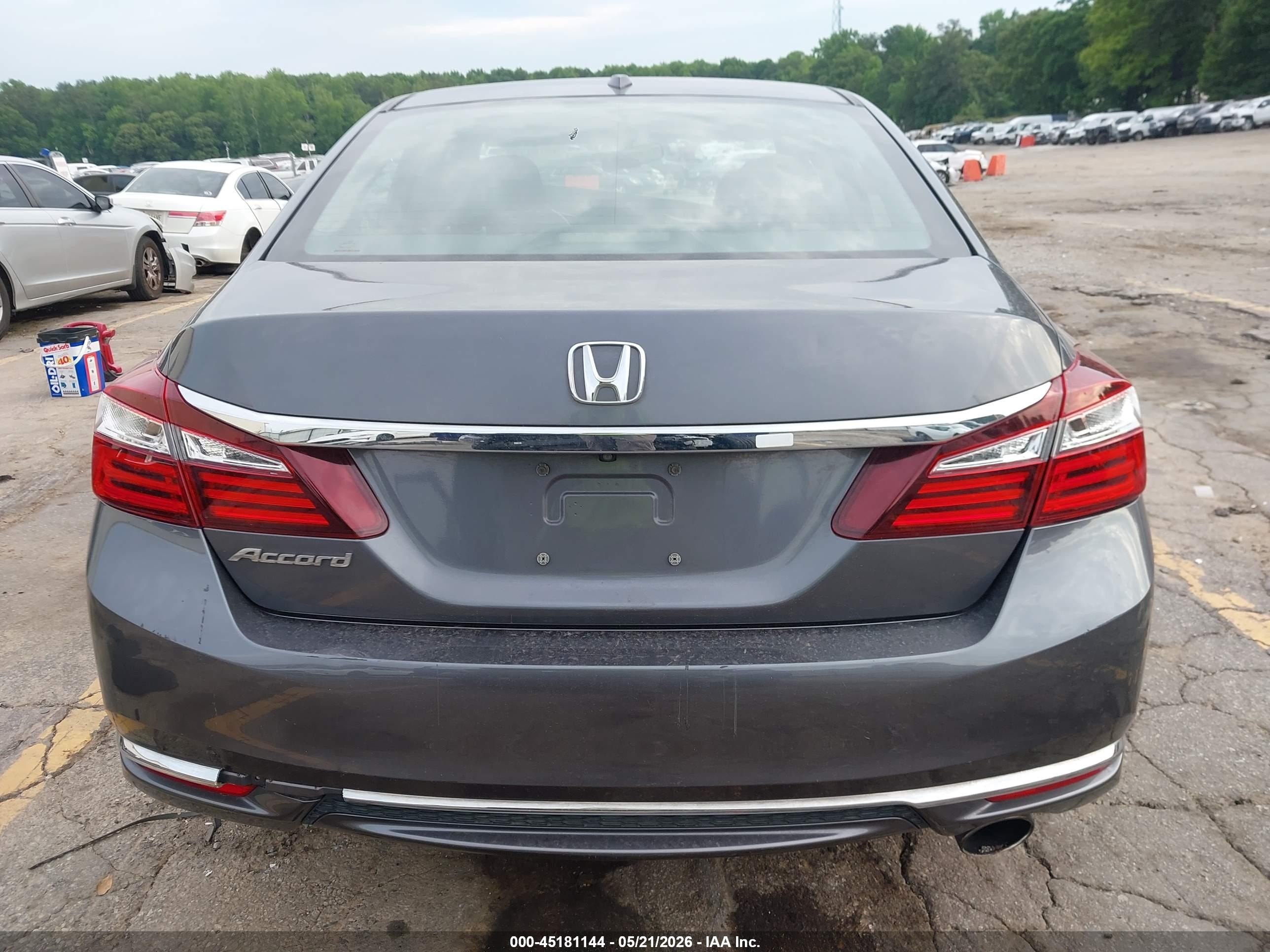 2017 Honda Accord Ex-l Серый vin: 1HGCR2F83HA164054