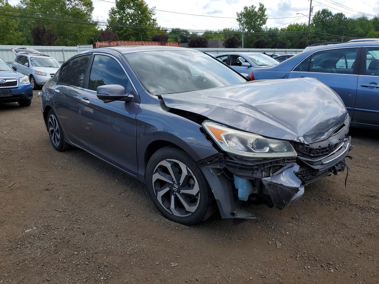 2017 Honda Accord Exl Серый vin: 1HGCR2F83HA281472
