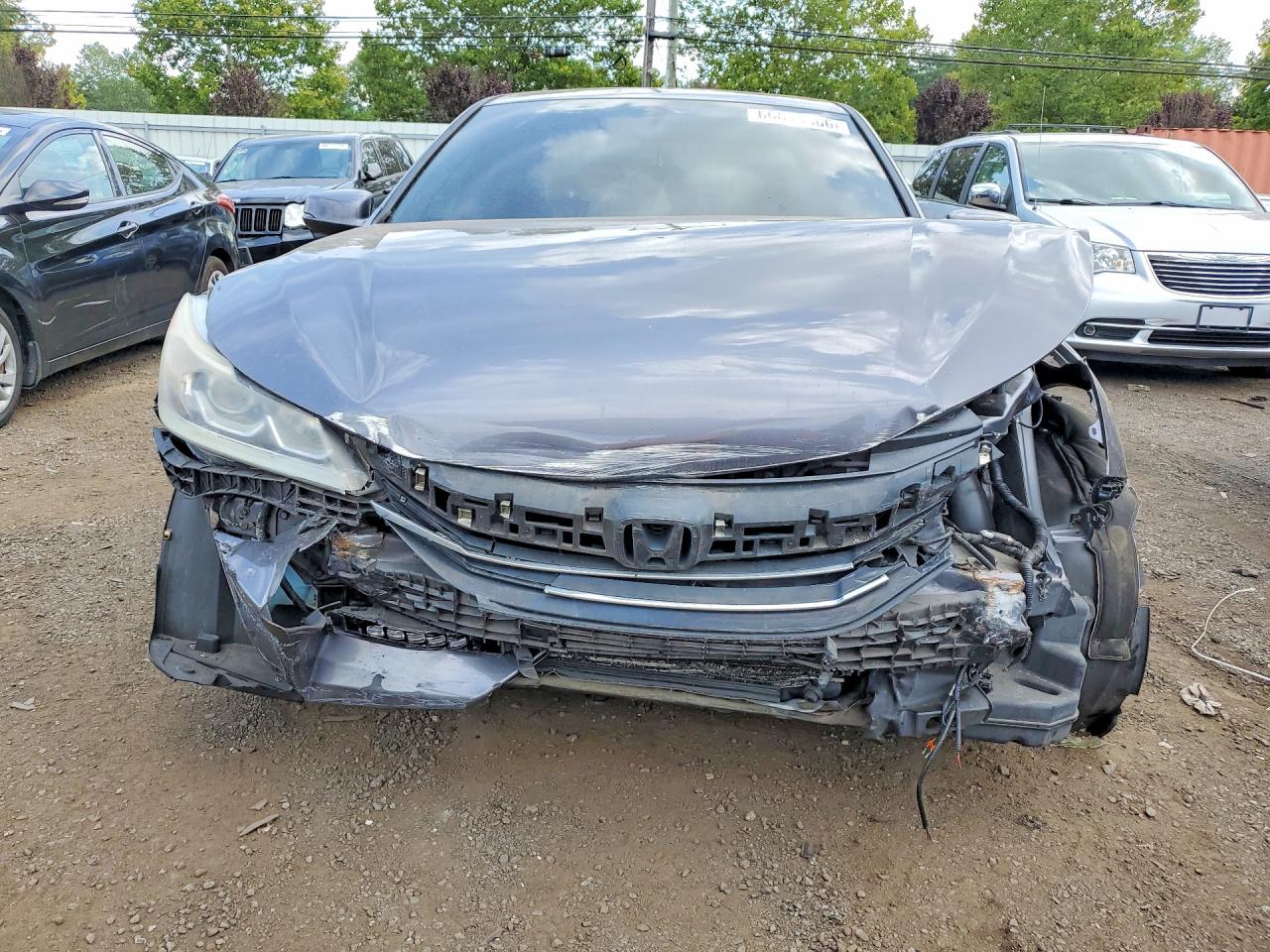 2017 Honda Accord Exl Серый vin: 1HGCR2F83HA281472