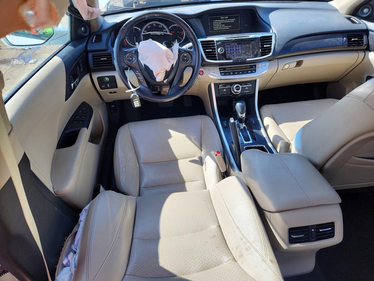 2013 Honda Accord Exl White vin: 1HGCR2F84DA018174
