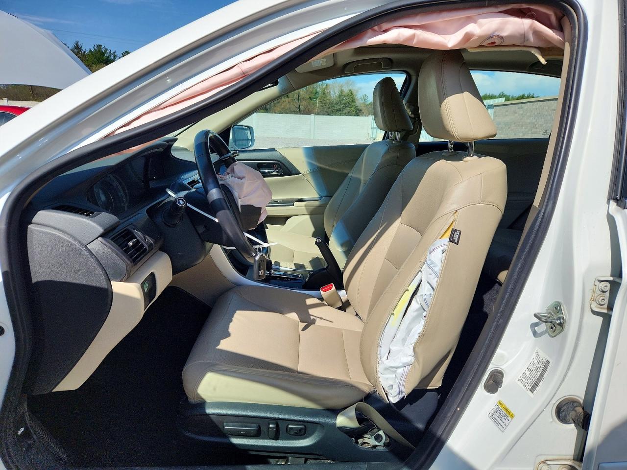 2013 Honda Accord Exl White vin: 1HGCR2F84DA018174