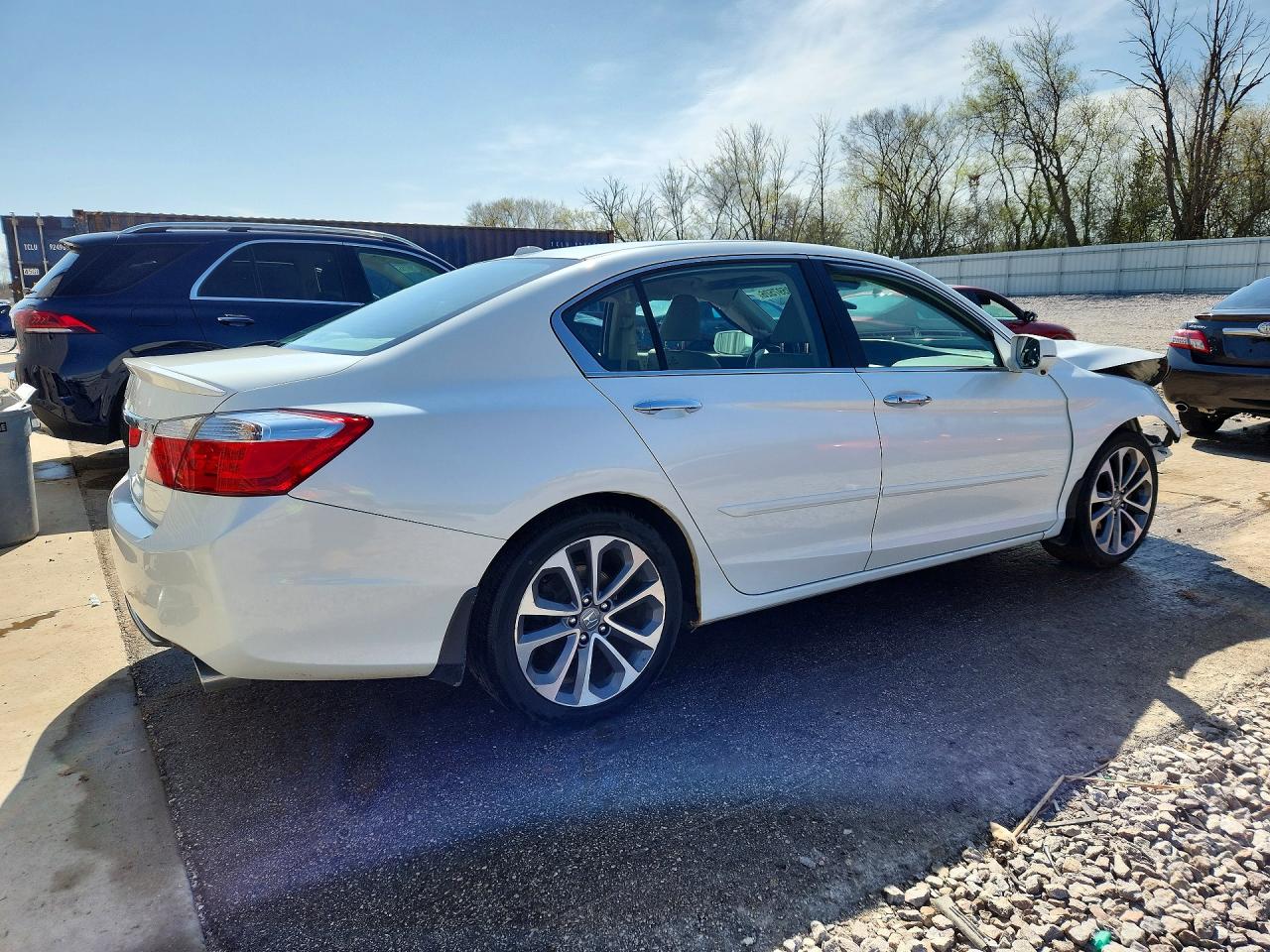 2013 Honda Accord Exl White vin: 1HGCR2F84DA018174