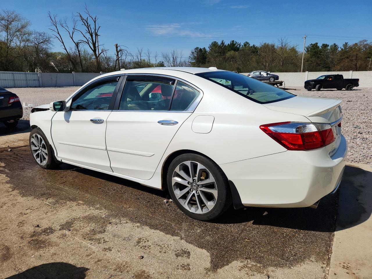 2013 Honda Accord Exl White vin: 1HGCR2F84DA018174