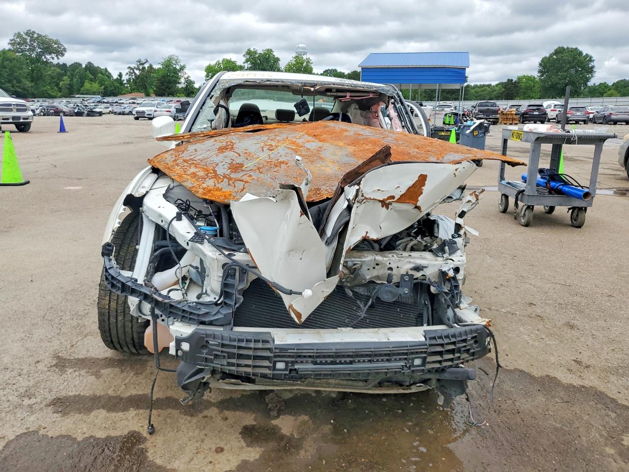 2013 Honda Accord Exl White vin: 1HGCR2F84DA041938