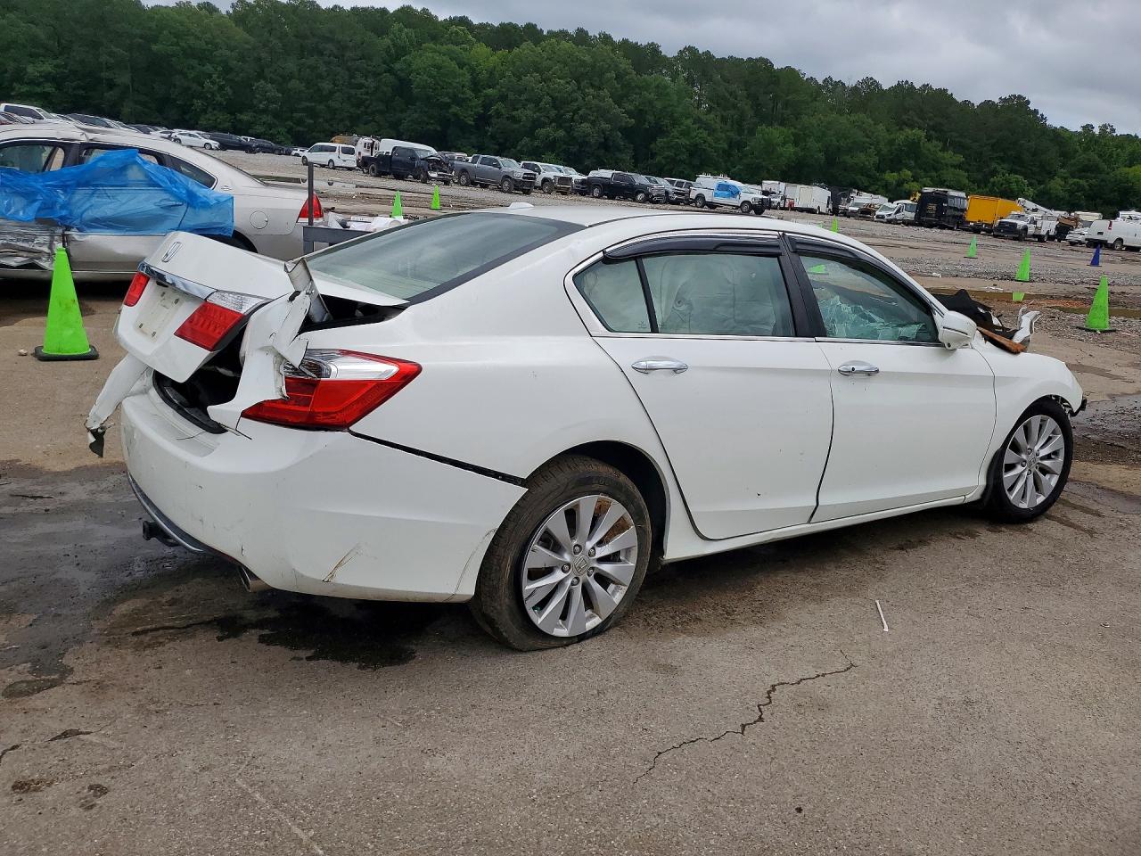 2013 Honda Accord Exl White vin: 1HGCR2F84DA041938