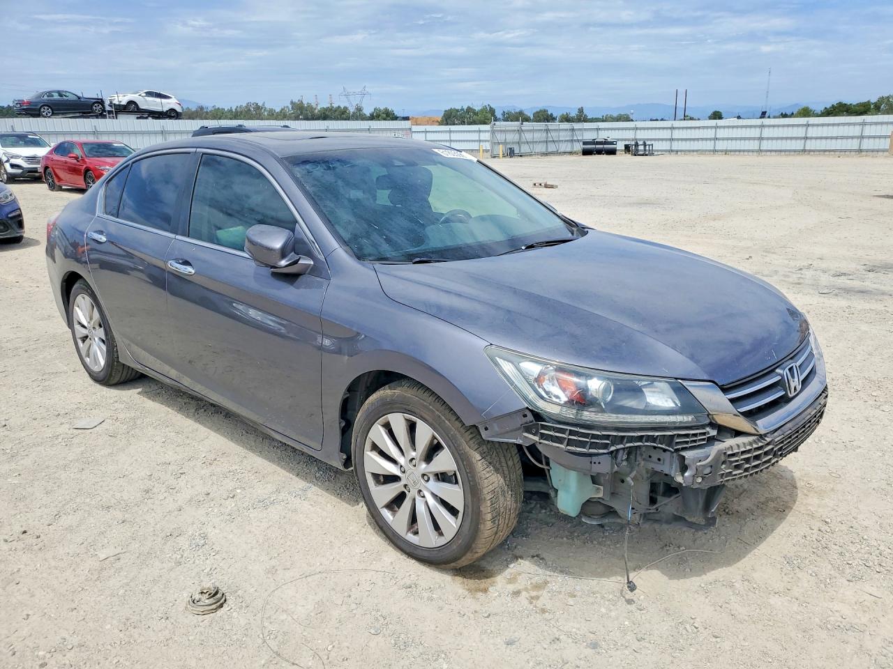 2013 Honda Accord Exl Серый vin: 1HGCR2F84DA045682